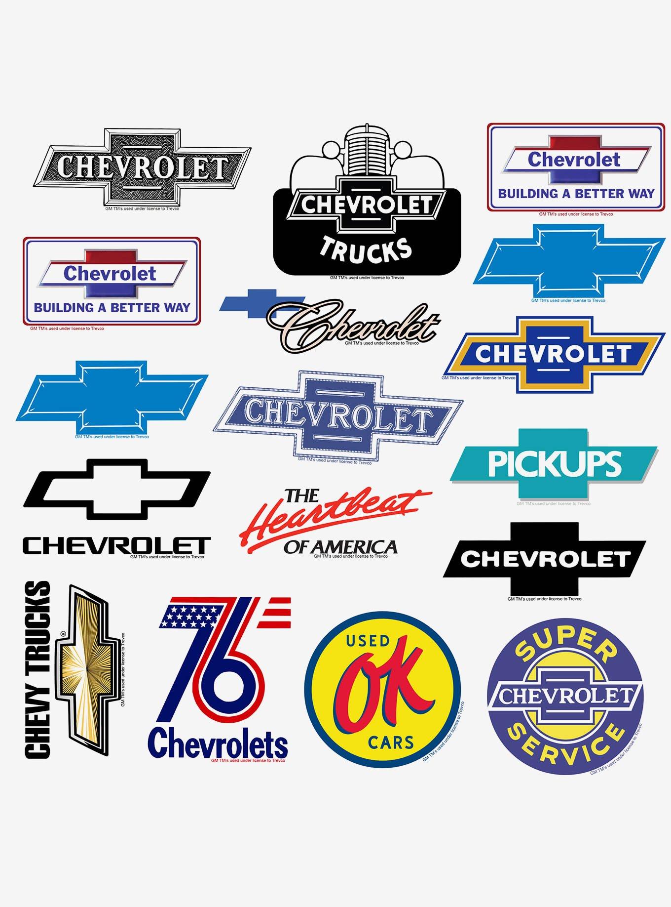 Chevrolet Branding 100ct Vinyl Stickers Variety Pack, , alternate