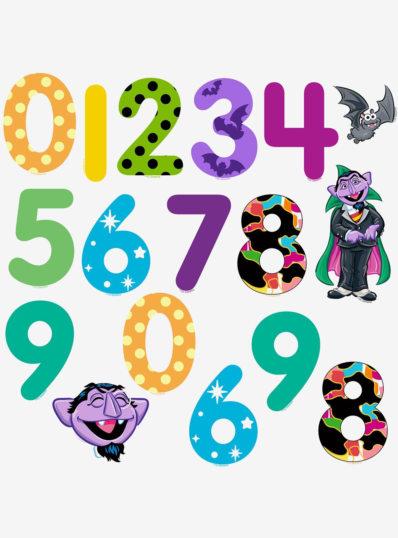 Sesame Street Count Von Count Numbers 100ct Vinyl Stickers Variety Pack, , alternate