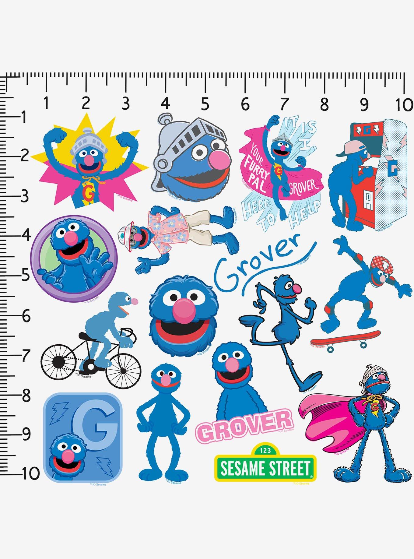 Sesame Street Grover 100ct Vinyl Stickers Variety Pack, , hi-res