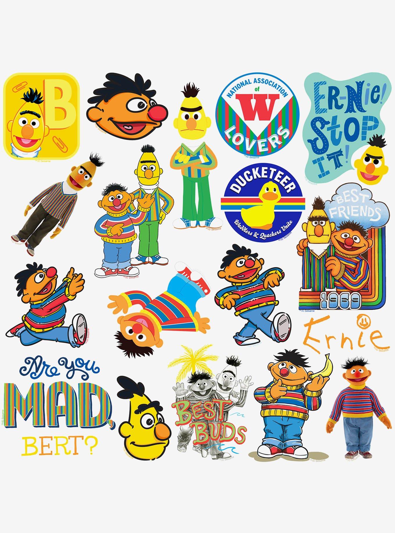 Sesame Street Bert & Ernie 100ct Vinyl Stickers Variety Pack, , alternate