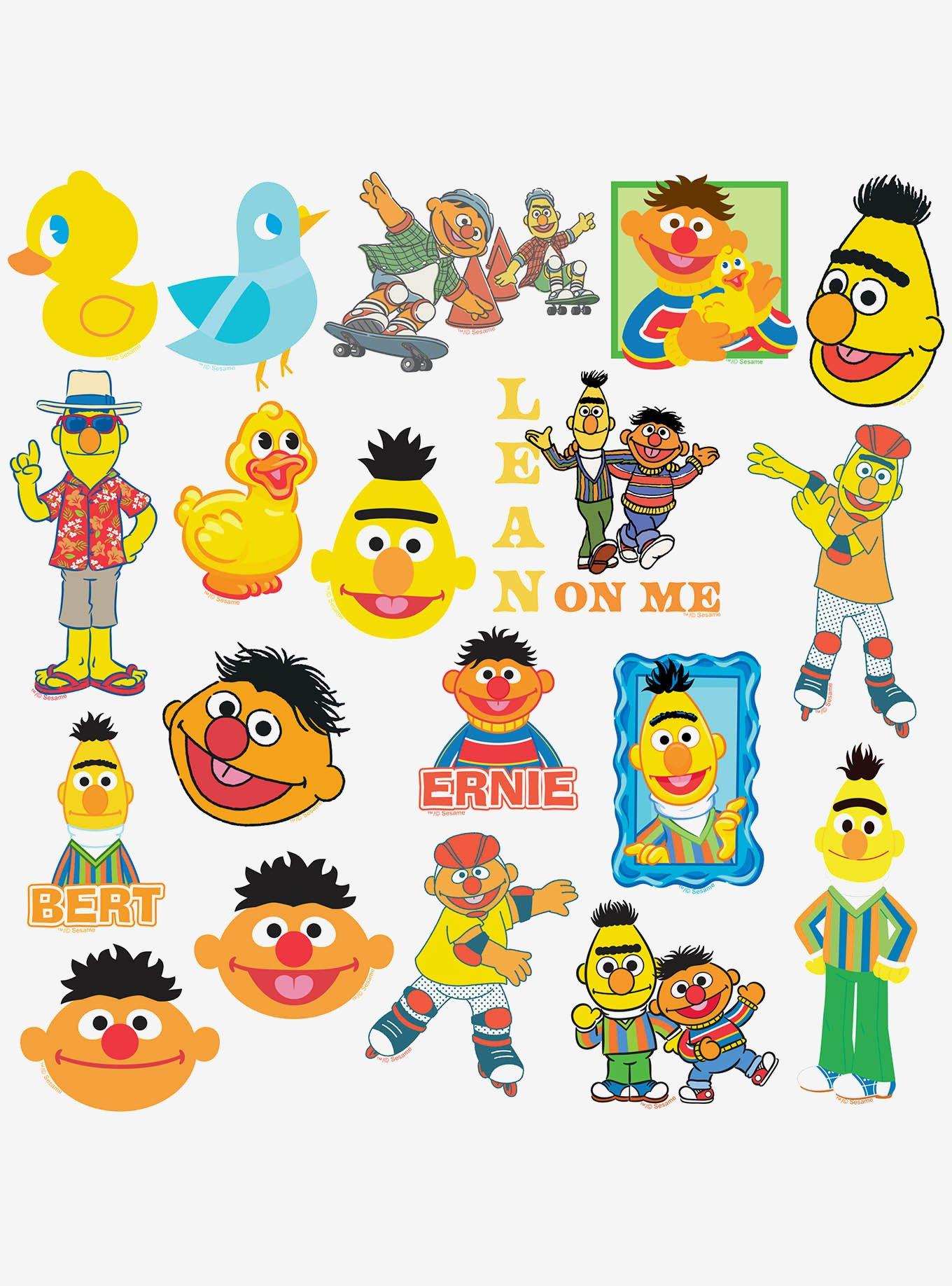 Sesame Street Bert & Ernie 100ct Vinyl Stickers Variety Pack, , alternate