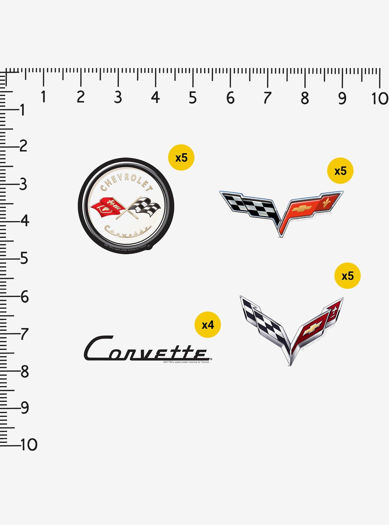 Chevrolet Corvette 100ct Vinyl Stickers Variety Pack, , alternate