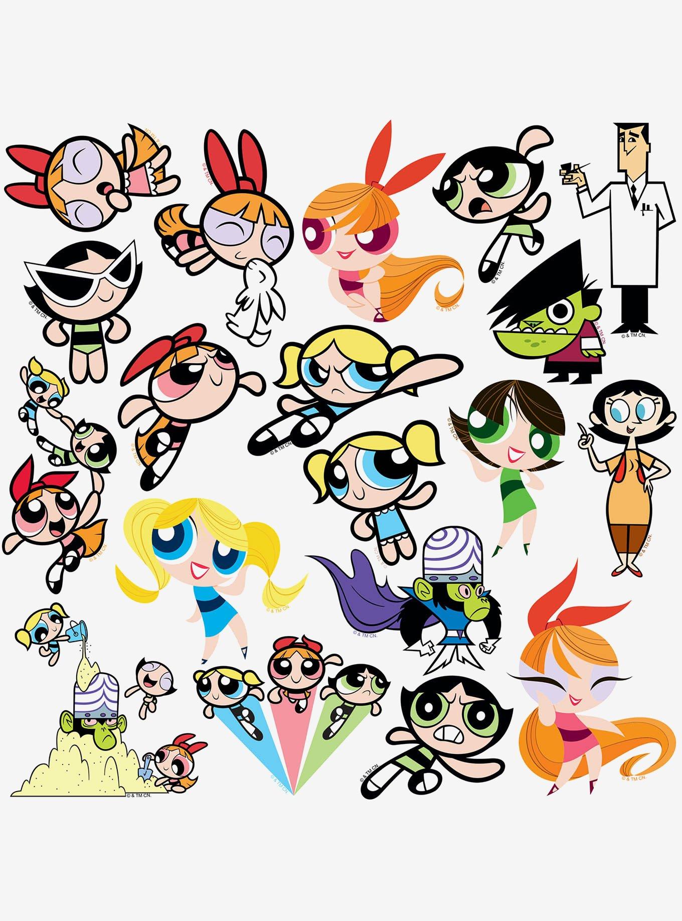 Powerpuff Girls Character 100ct Vinyl Stickers Variety Pack, , alternate