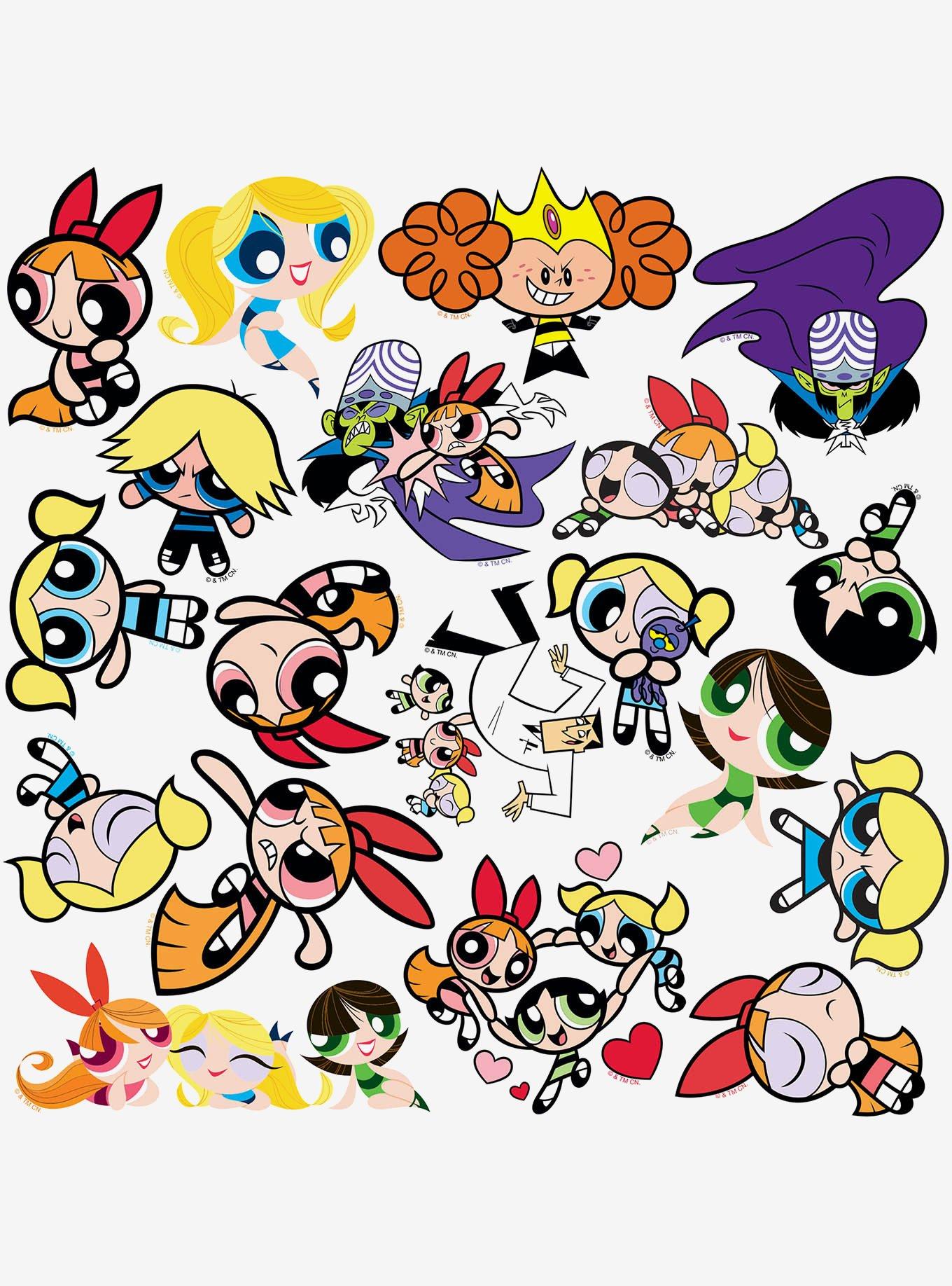 Powerpuff Girls Character 100ct Vinyl Stickers Variety Pack, , alternate