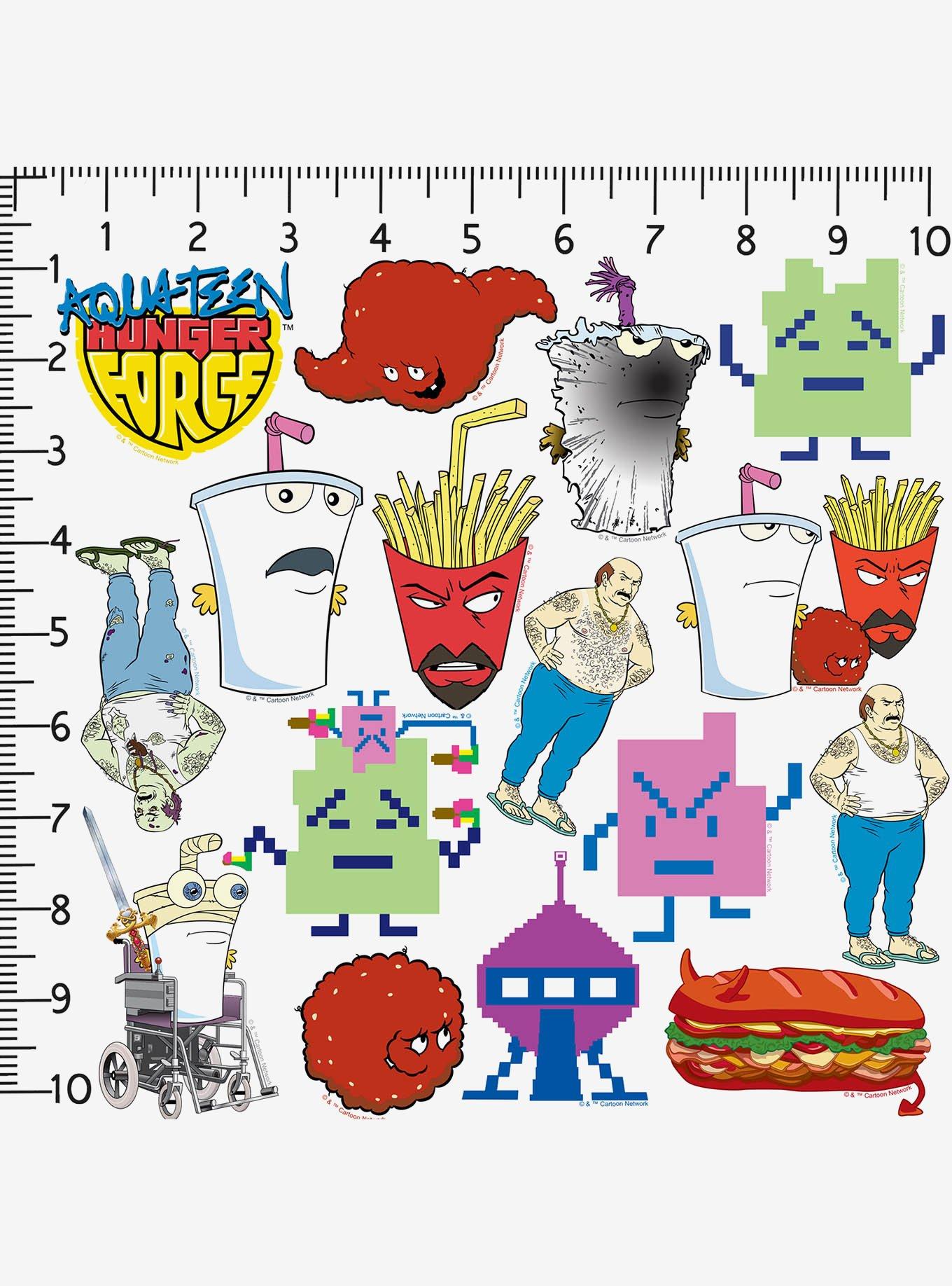 Aqua Teen Hunger Force Character 100ct Vinyl Stickers Variety Pack, , alternate