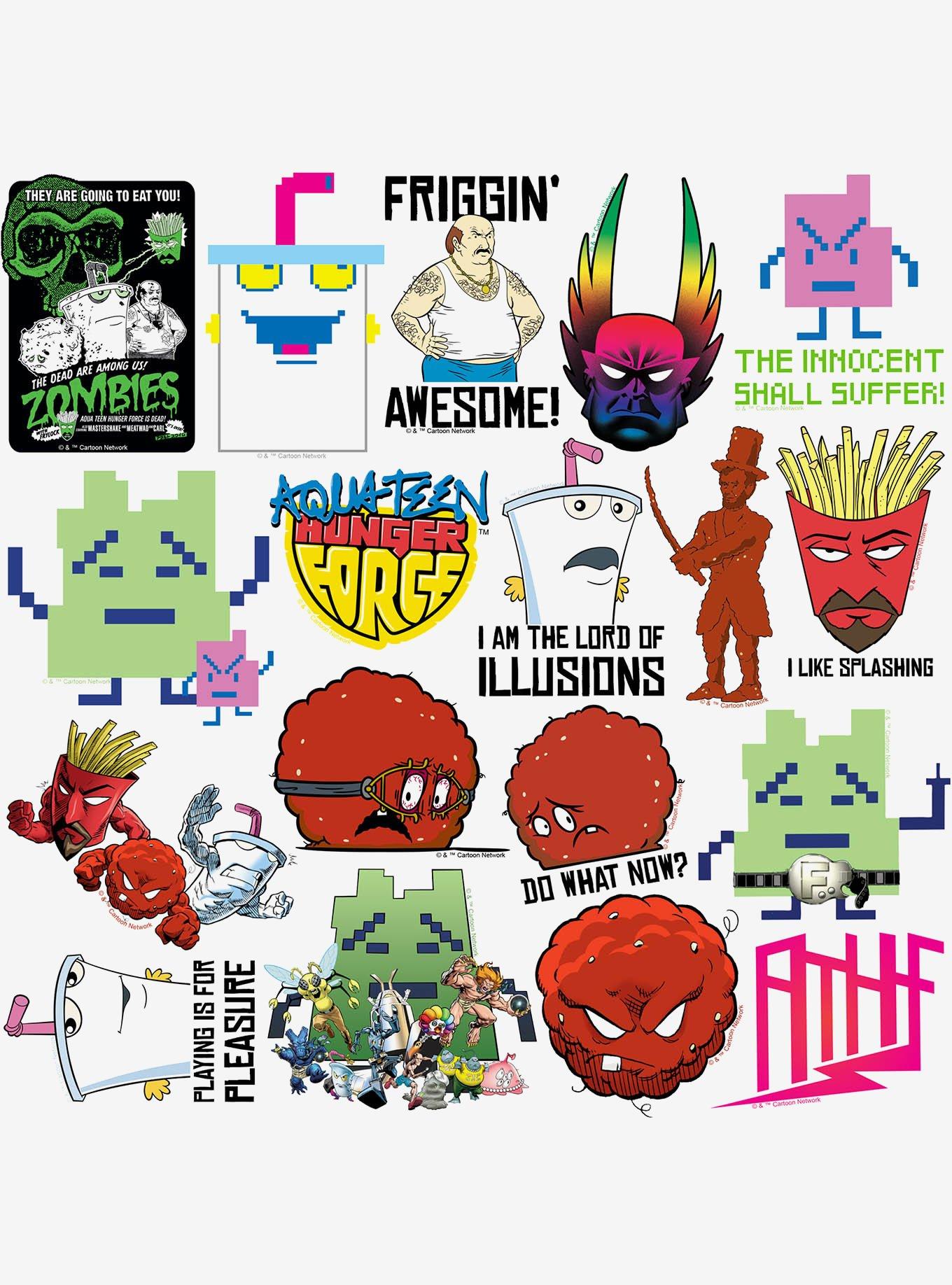 Aqua Teen Hunger Force Variety 100ct Vinyl Stickers Variety Pack, , alternate