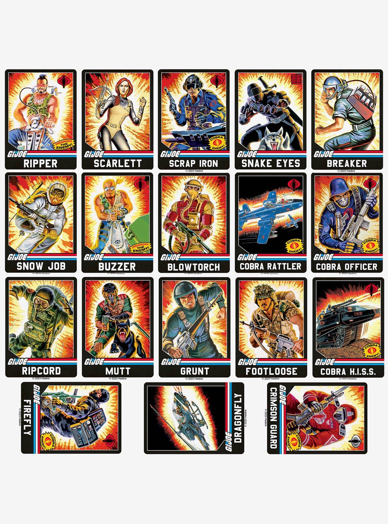G.I. Joe Retro Card 100ct Vinyl Stickers Variety Pack, , alternate