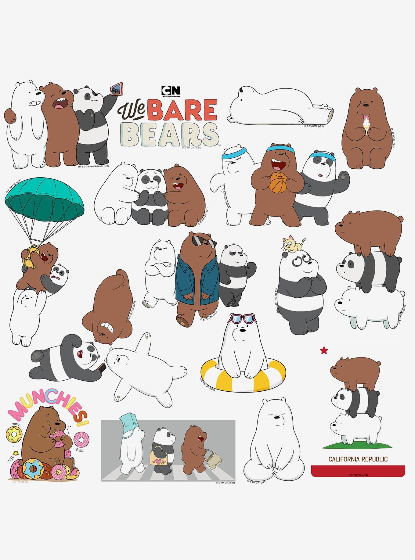 We Bare Bears 100ct Vinyl Stickers Variety Pack, , alternate
