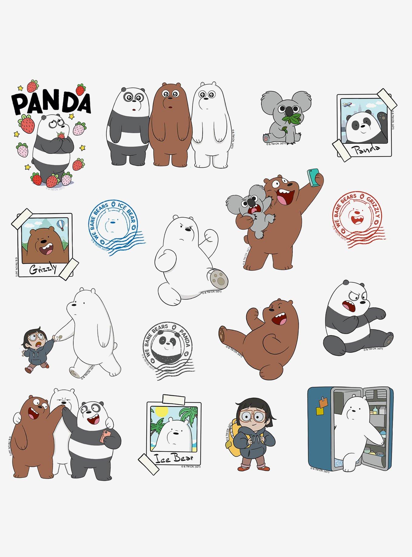We Bare Bears 100ct Vinyl Stickers Variety Pack, , alternate
