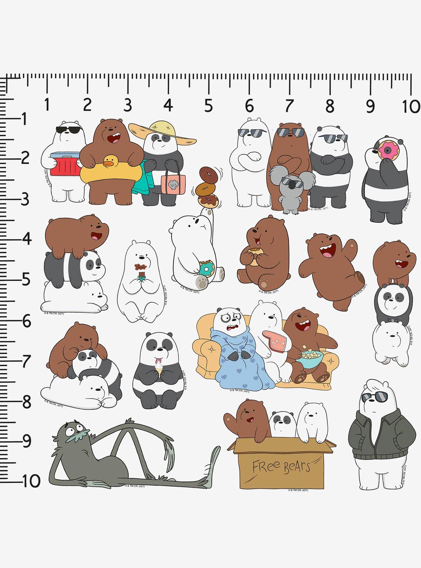 We Bare Bears 100ct Vinyl Stickers Variety Pack, , alternate