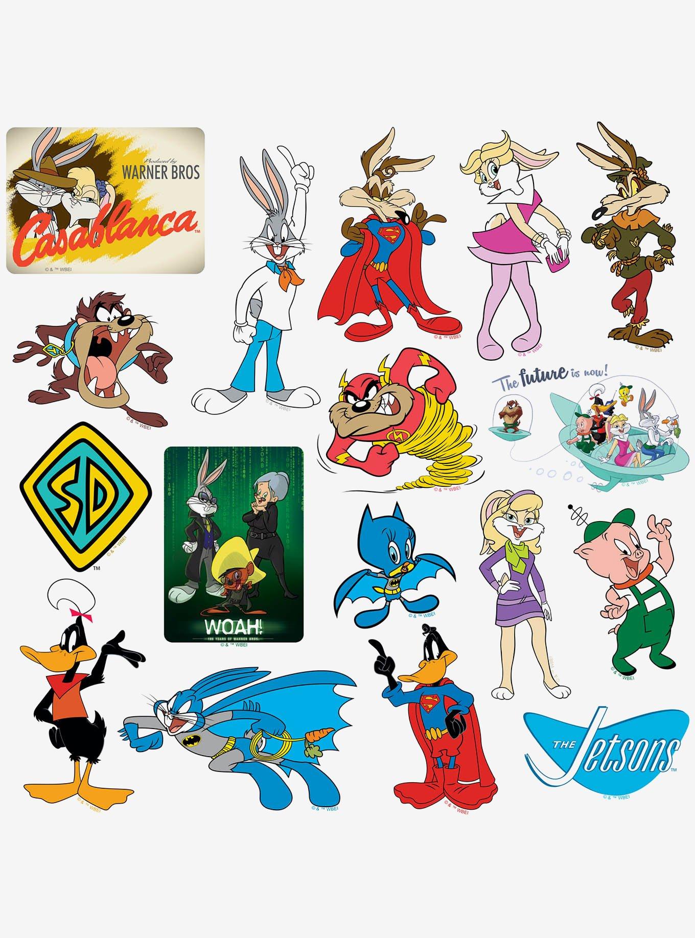 Looney Tunes WB100 Mashup 100ct Vinyl Stickers Variety Pack, , alternate