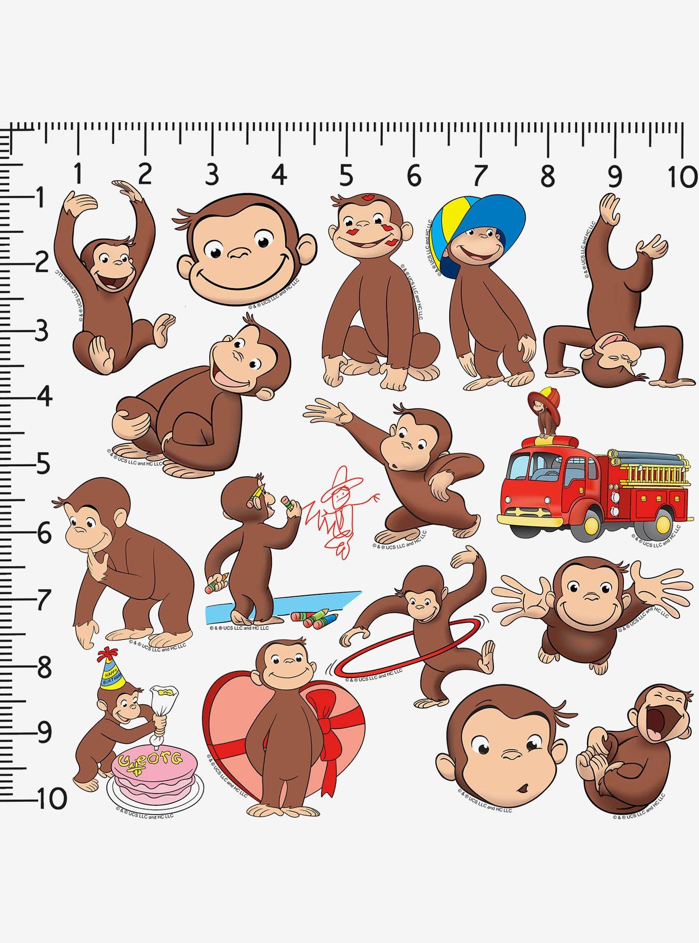 Curious George Character 100ct Vinyl Stickers Variety Pack, , hi-res