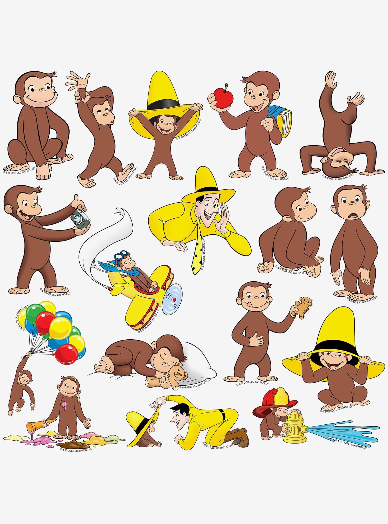 Curious George Character 100ct Vinyl Stickers Variety Pack, , alternate