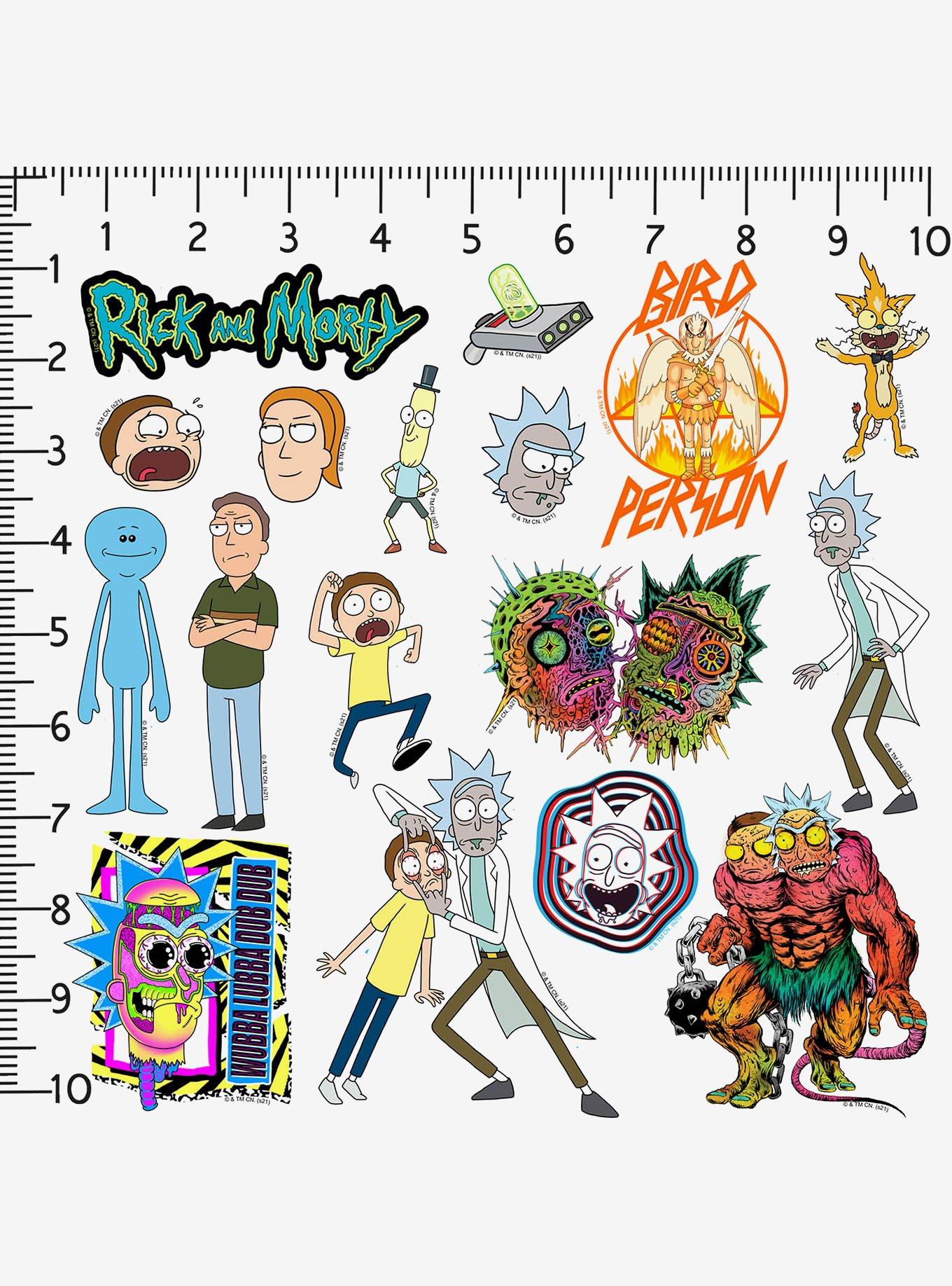 Rick and Morty 100ct Vinyl Stickers Variety Pack, , alternate