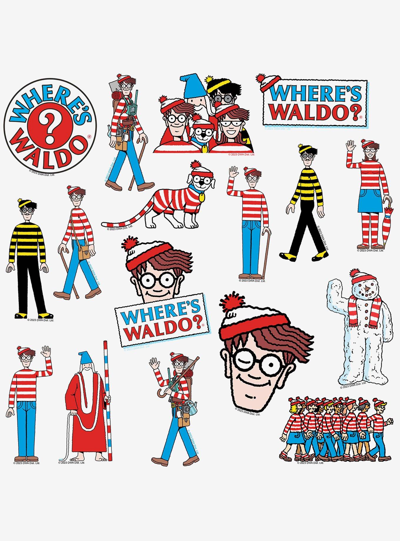 Where's Waldo 100ct Vinyl Stickers Variety Pack, , alternate