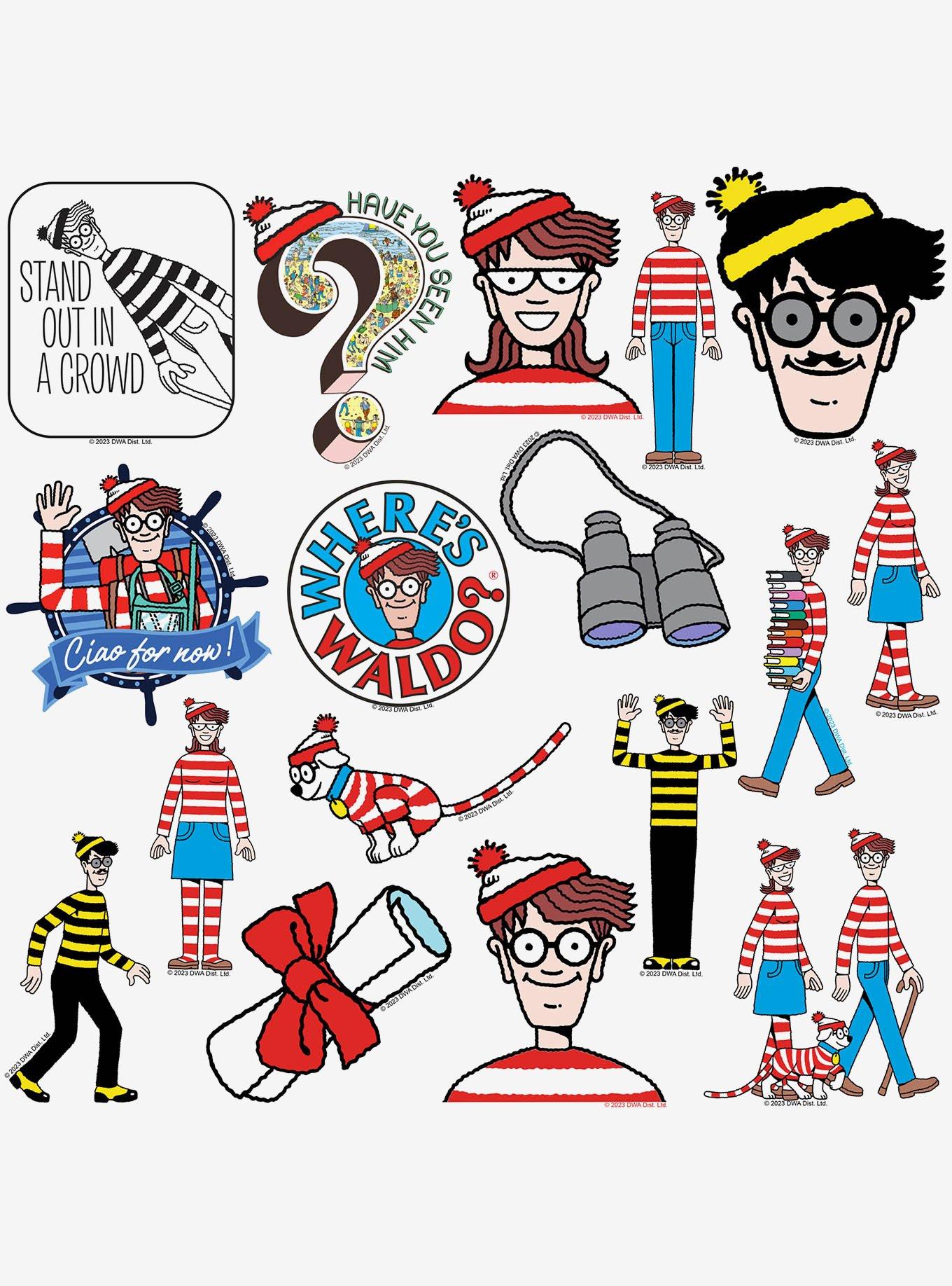 Where's Waldo 100ct Vinyl Stickers Variety Pack, , alternate