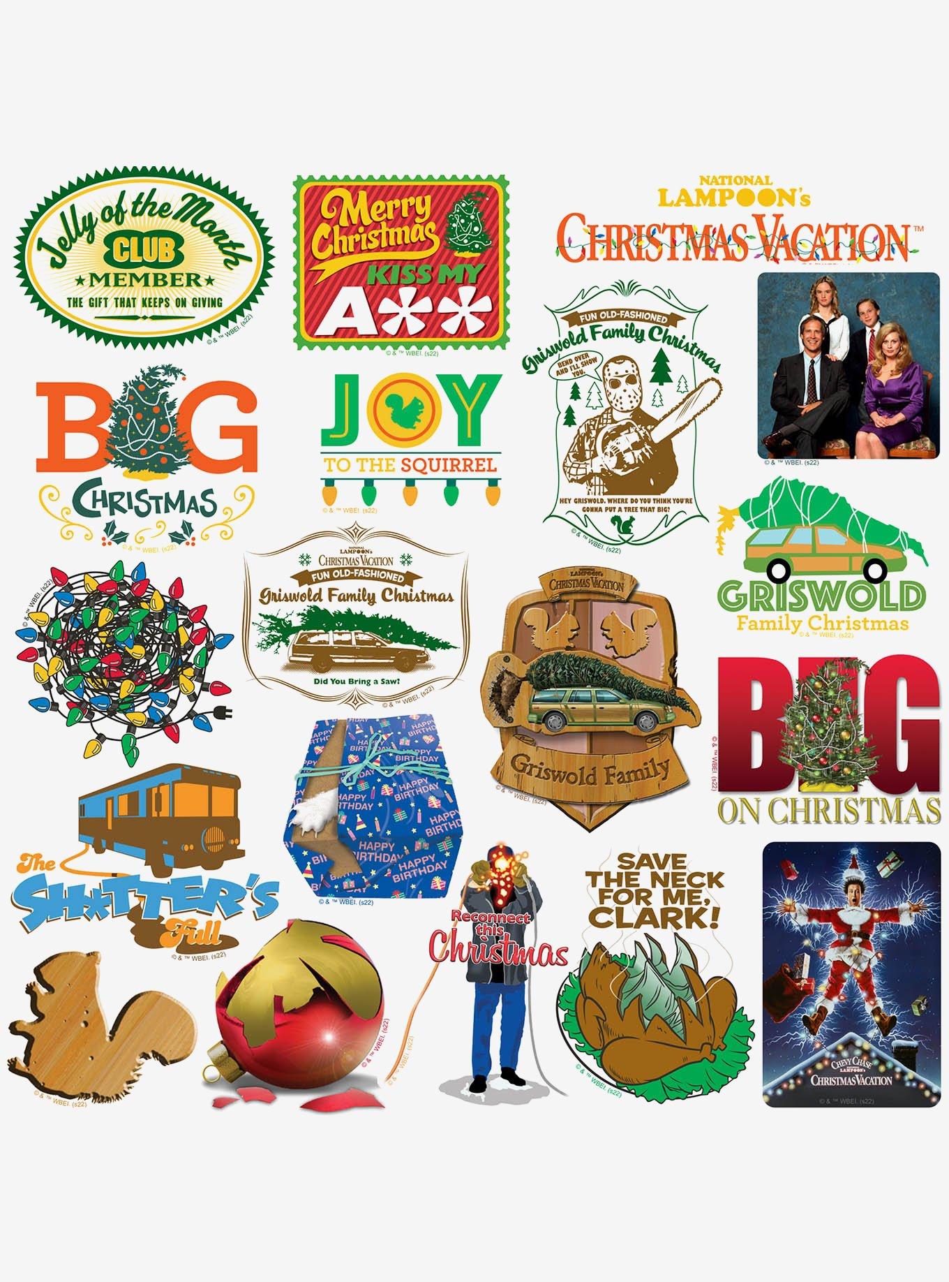 National Lampoon's Christmas Vacation 100ct Vinyl Stickers Variety Pack, , alternate