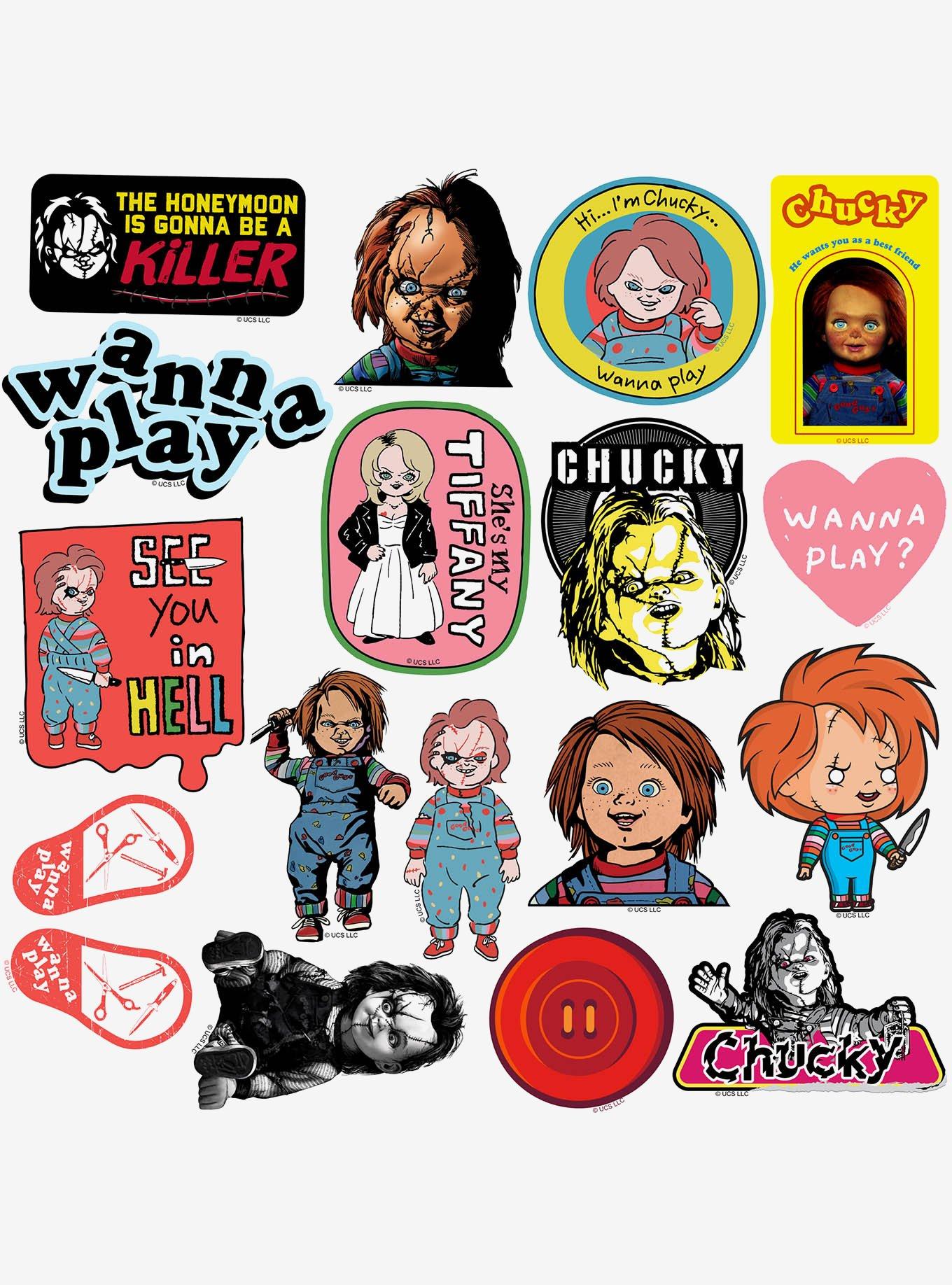 Chucky 100ct Vinyl Stickers Variety Pack, , alternate