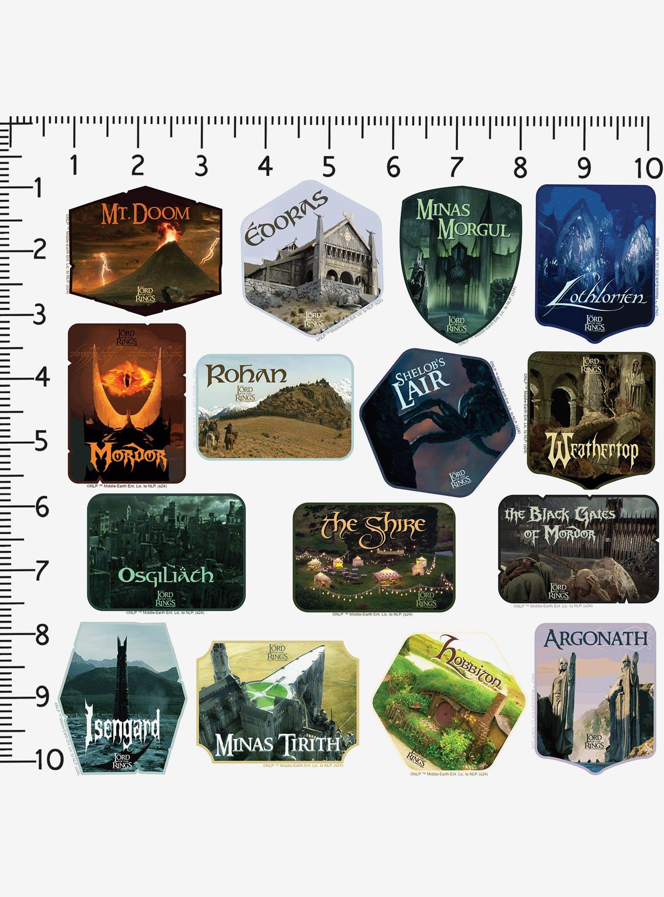 Lord of the Rings Location Badges 100ct Vinyl Stickers Variety Pack, , hi-res