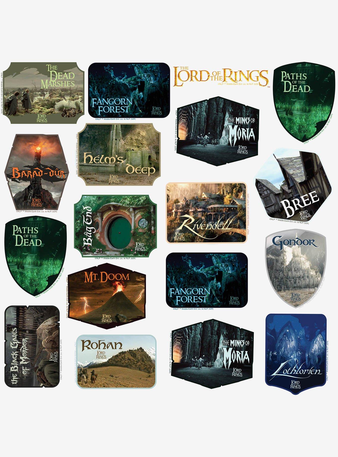 Lord of the Rings Location Badges 100ct Vinyl Stickers Variety Pack, , alternate