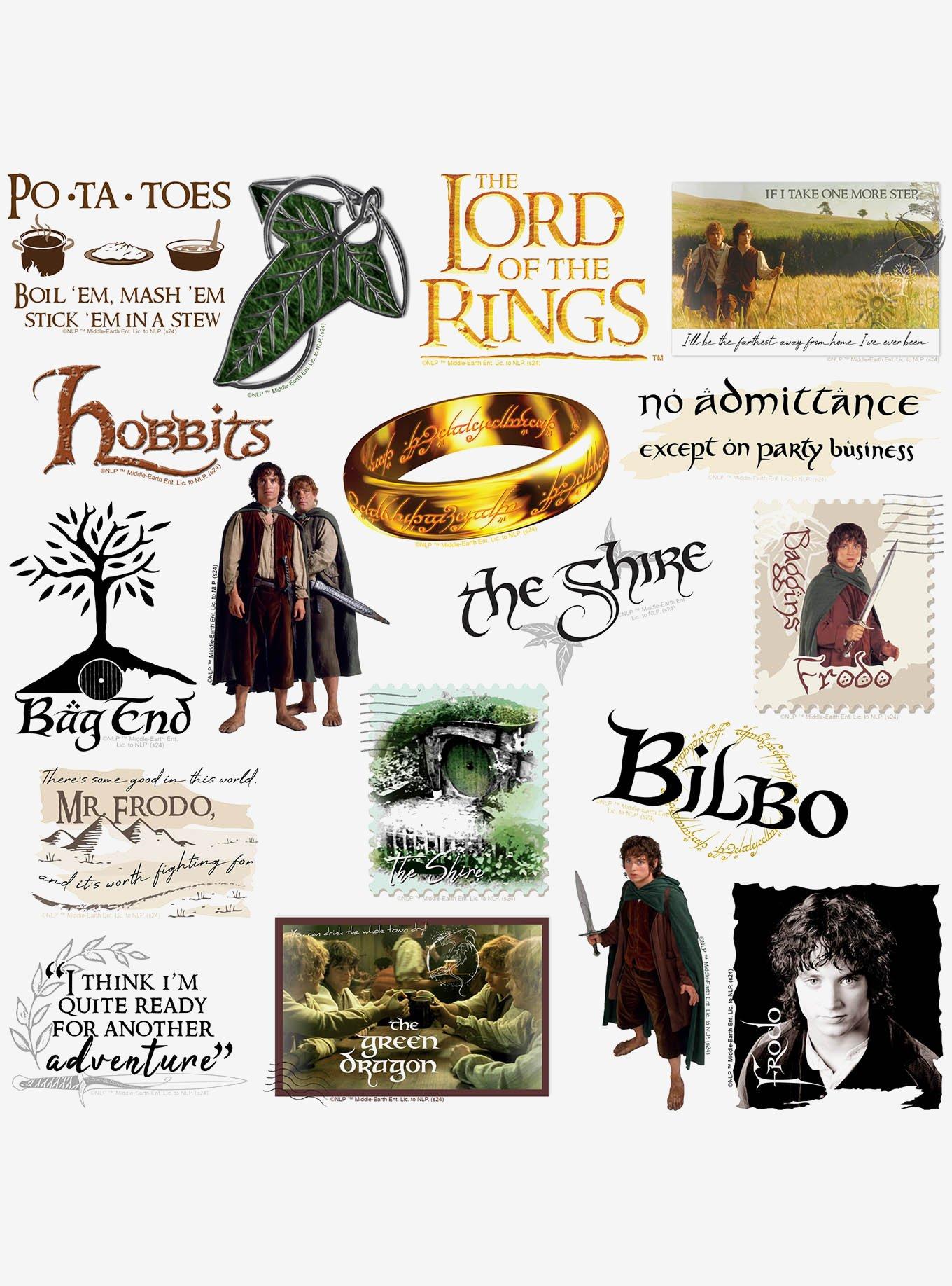 Lord of the Rings Hobbit Lifestyle 100ct Vinyl Stickers Variety Pack, , alternate
