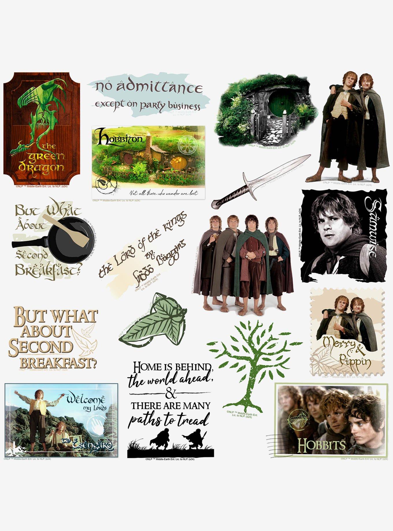 Lord of the Rings Hobbit Lifestyle 100ct Vinyl Stickers Variety Pack, , alternate