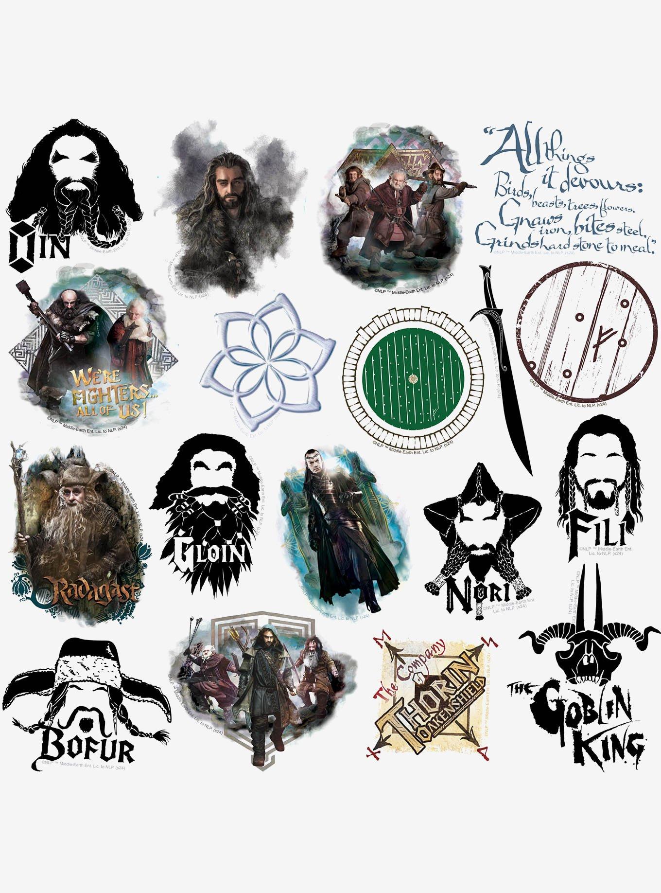 The Hobbit: An Unexpected Journey 100ct Vinyl Stickers Variety Pack, , alternate