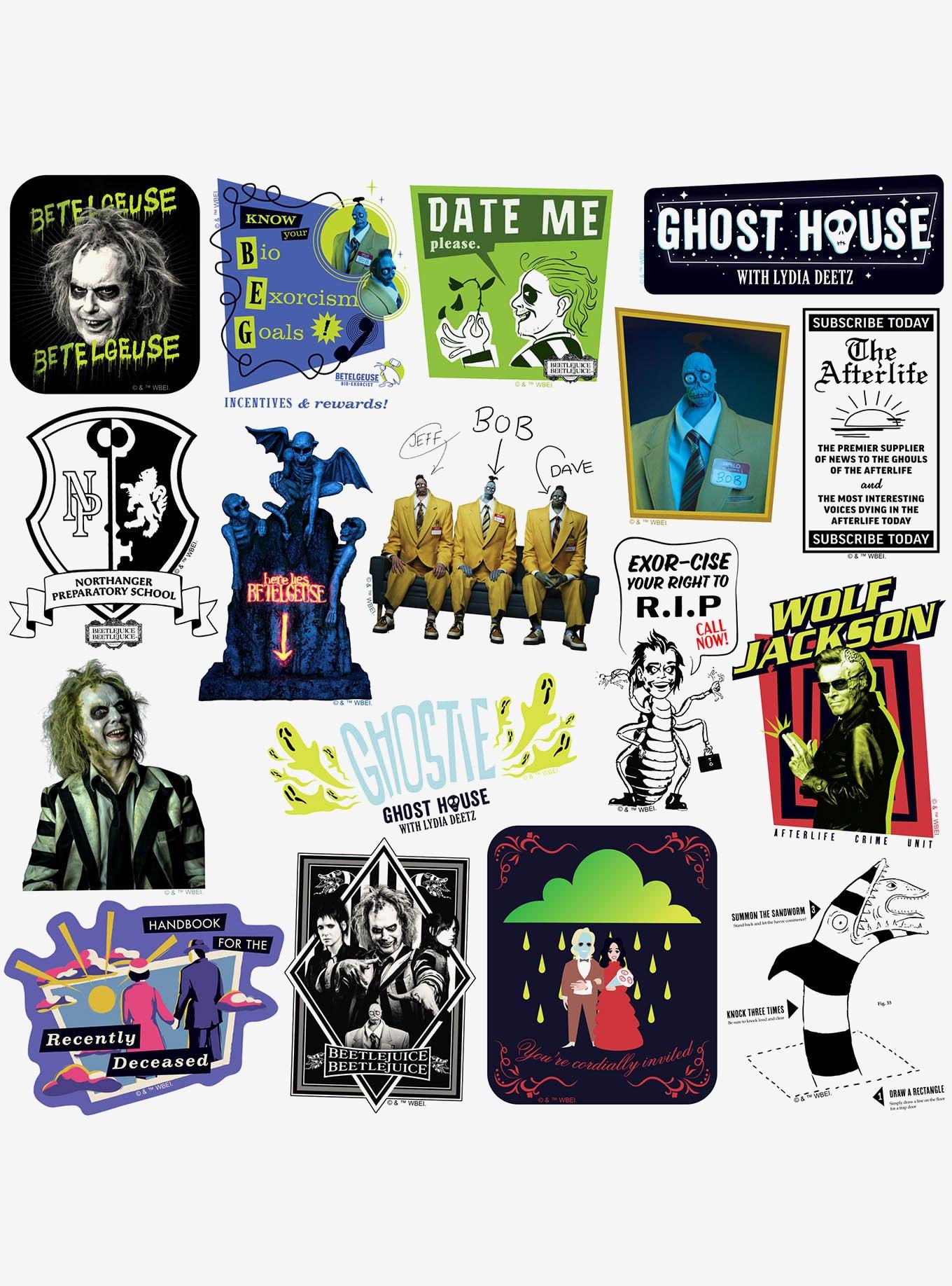 Beetlejuice Beetlejuice 100ct Vinyl Stickers Variety Pack, , alternate