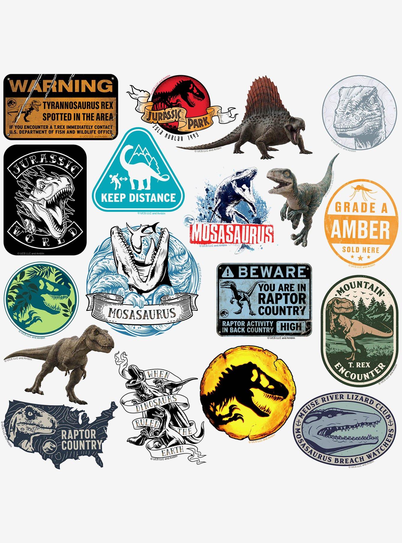 Jurassic World 100ct Vinyl Stickers Variety Pack, , alternate