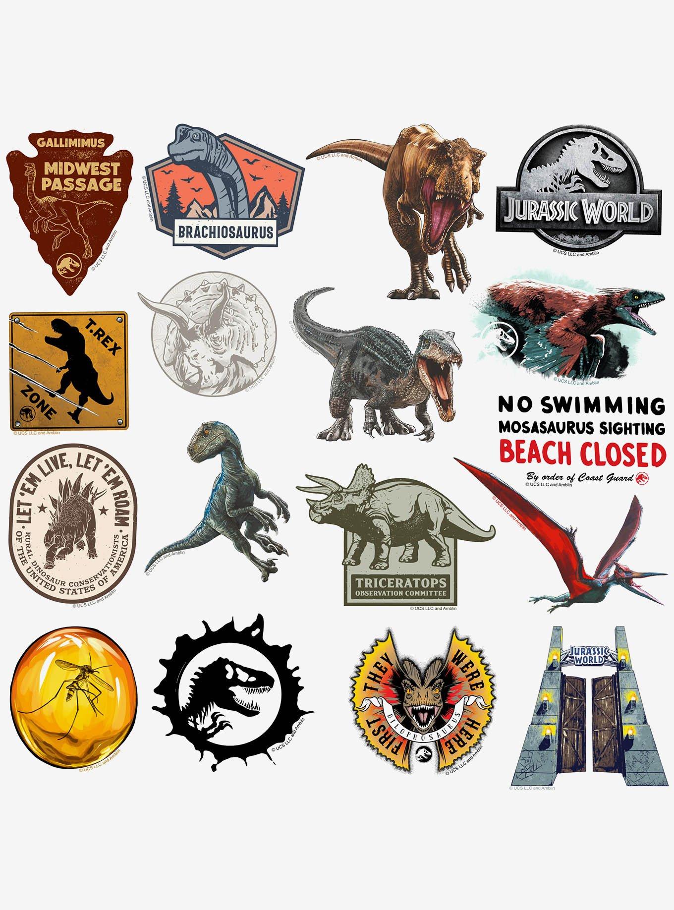 Jurassic World 100ct Vinyl Stickers Variety Pack, , alternate