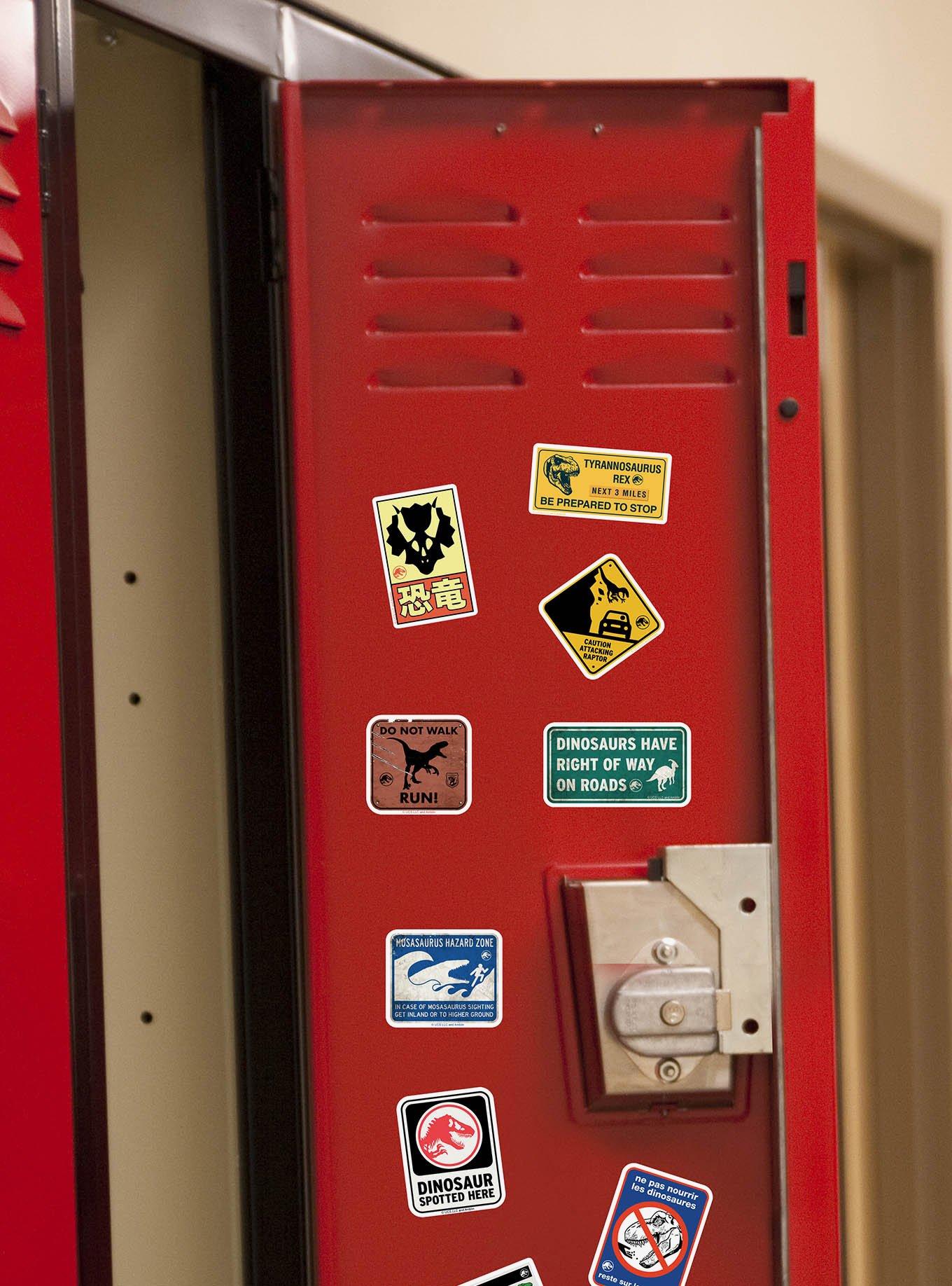 Jurassic World Caution Signs 100ct Vinyl Stickers Variety Pack, , alternate