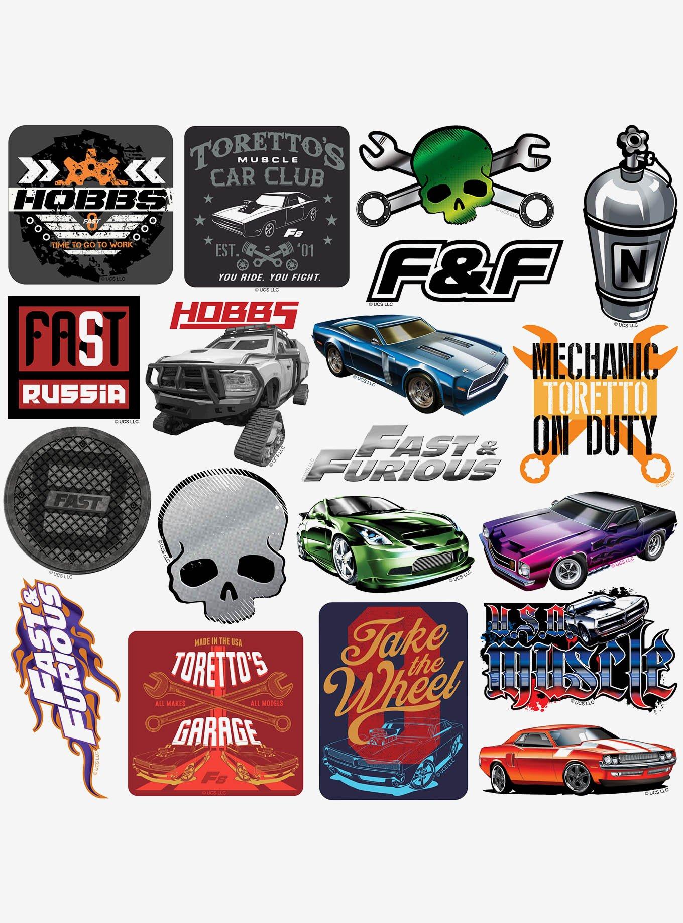 Fast & Furious 100ct Vinyl Stickers Variety Pack, , alternate