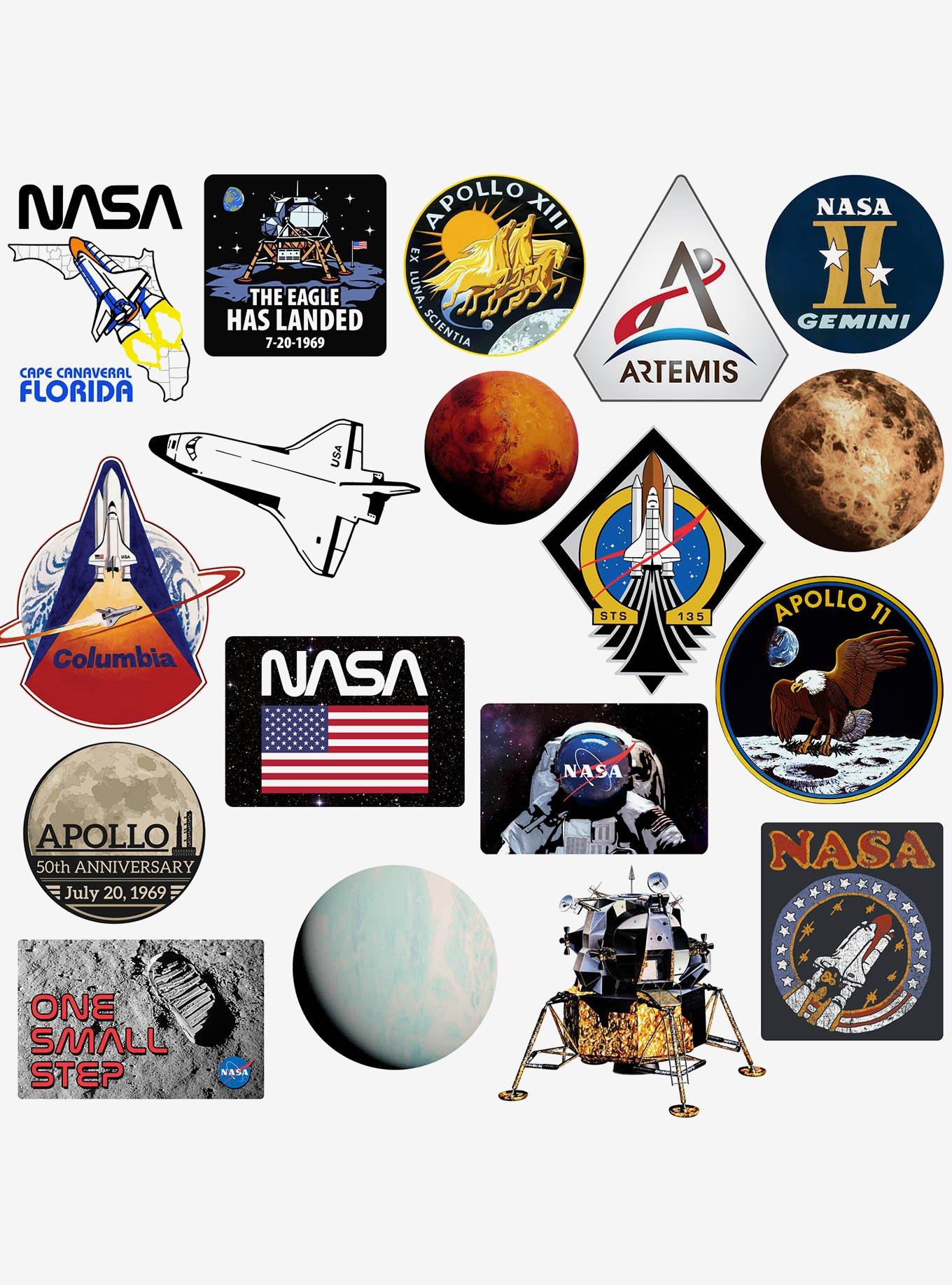 NASA Missions 100ct Vinyl Stickers Variety Pack, , alternate