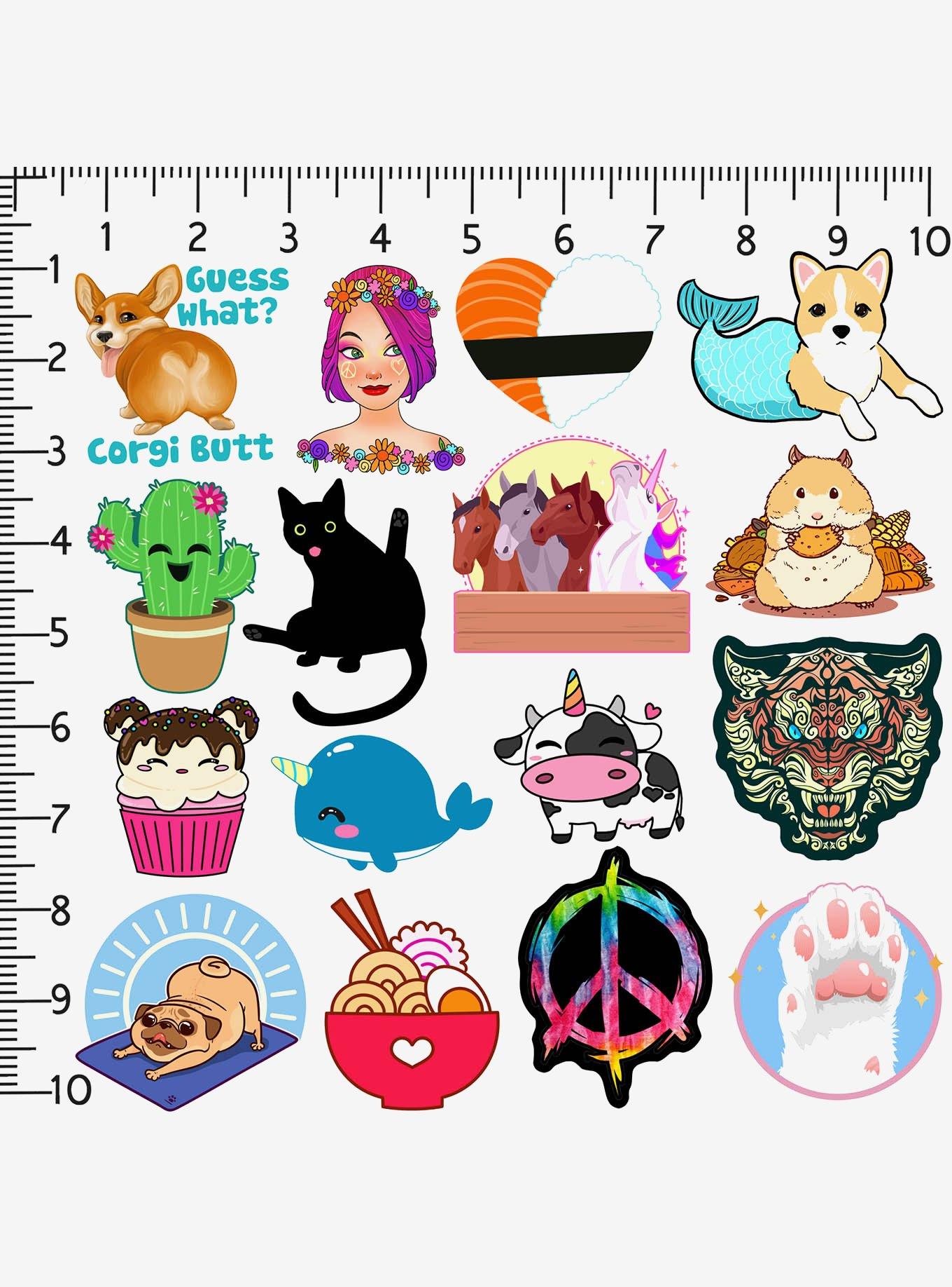 Random Cool Sticker Decals 100ct Vinyl Stickers Variety Pack, , alternate