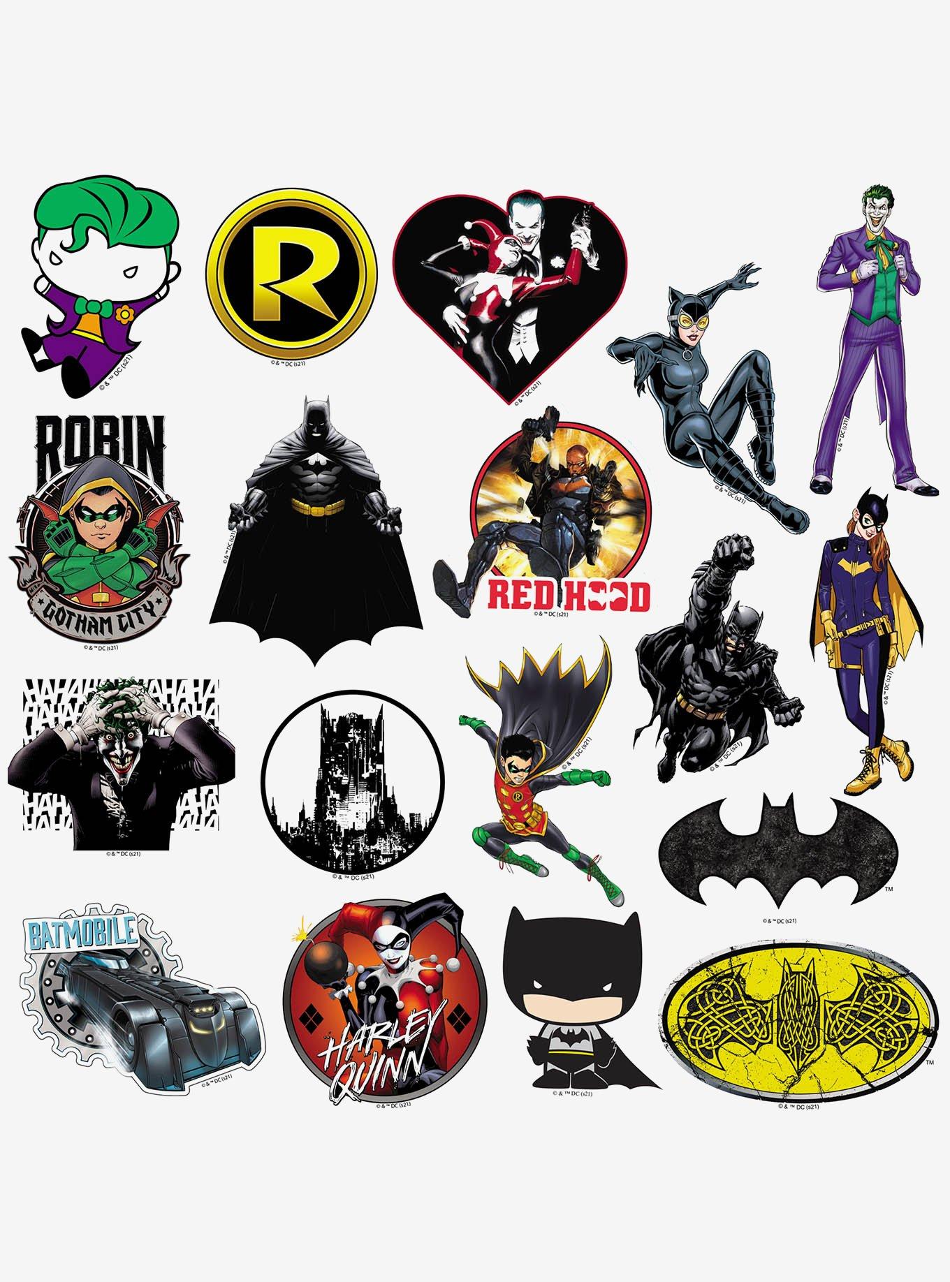 DC Comics Batman 100ct Vinyl Stickers Variety Pack, , alternate