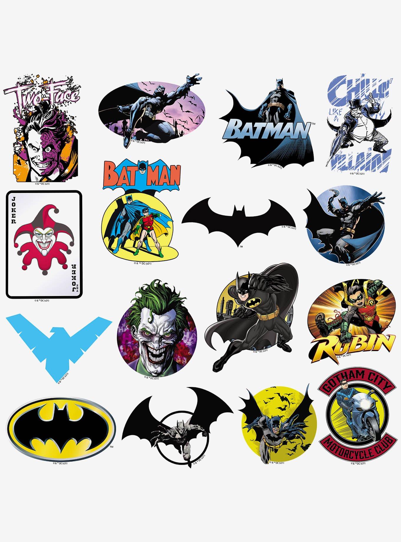 DC Comics Batman 100ct Vinyl Stickers Variety Pack, , alternate