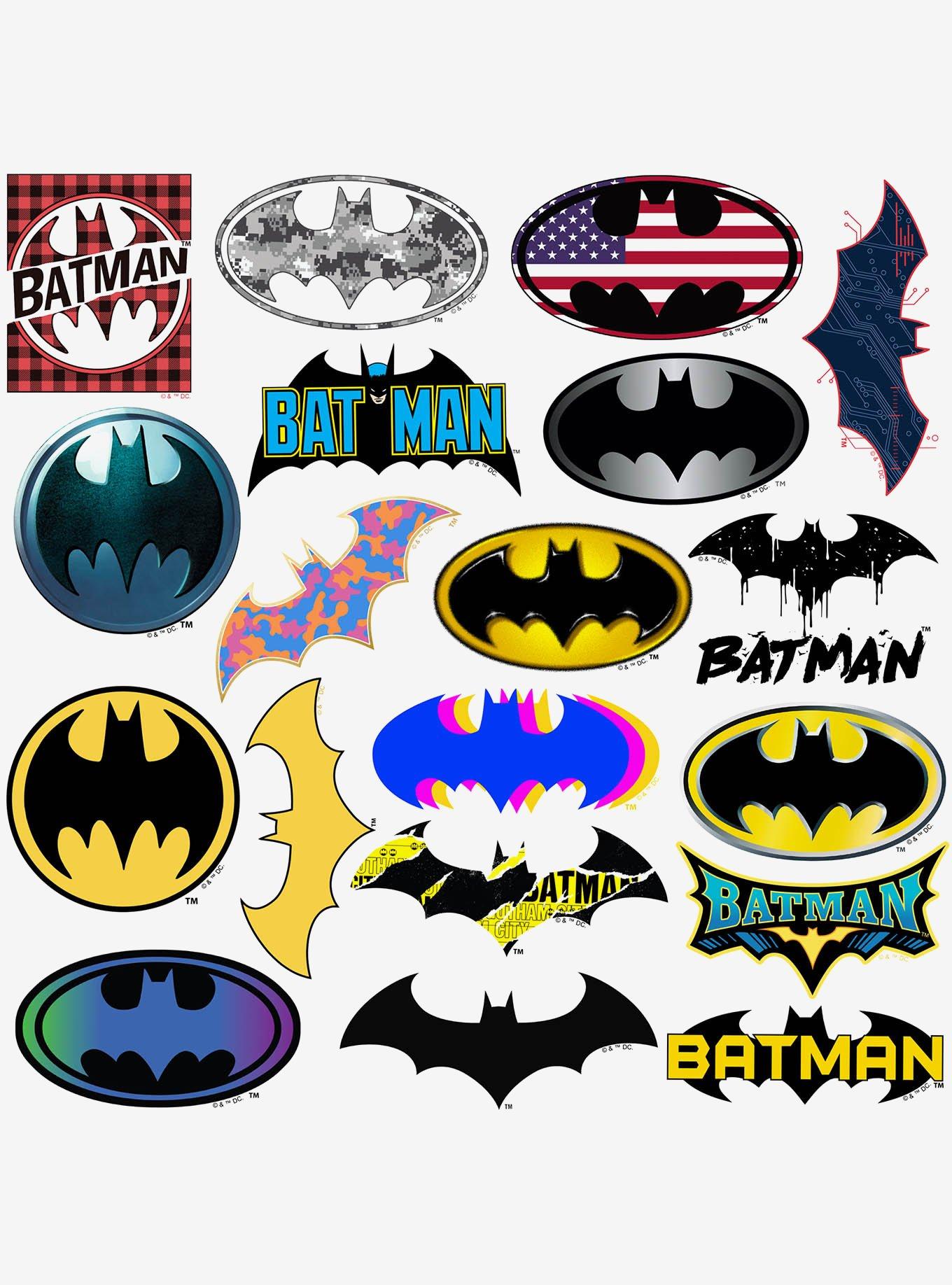 DC Comics Batman Logo 100ct Vinyl Stickers Variety Pack, , alternate