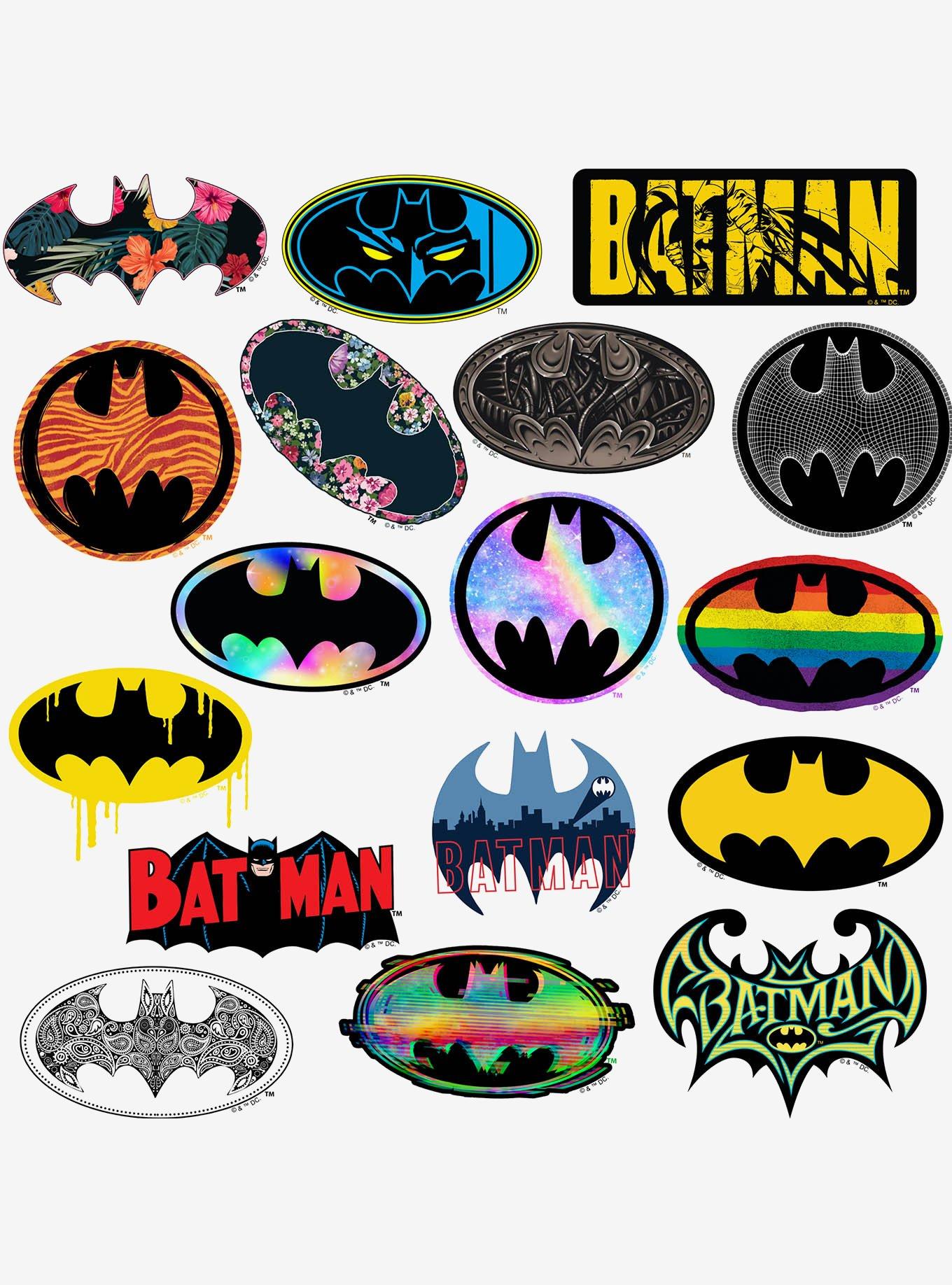 DC Comics Batman Logo 100ct Vinyl Stickers Variety Pack, , alternate