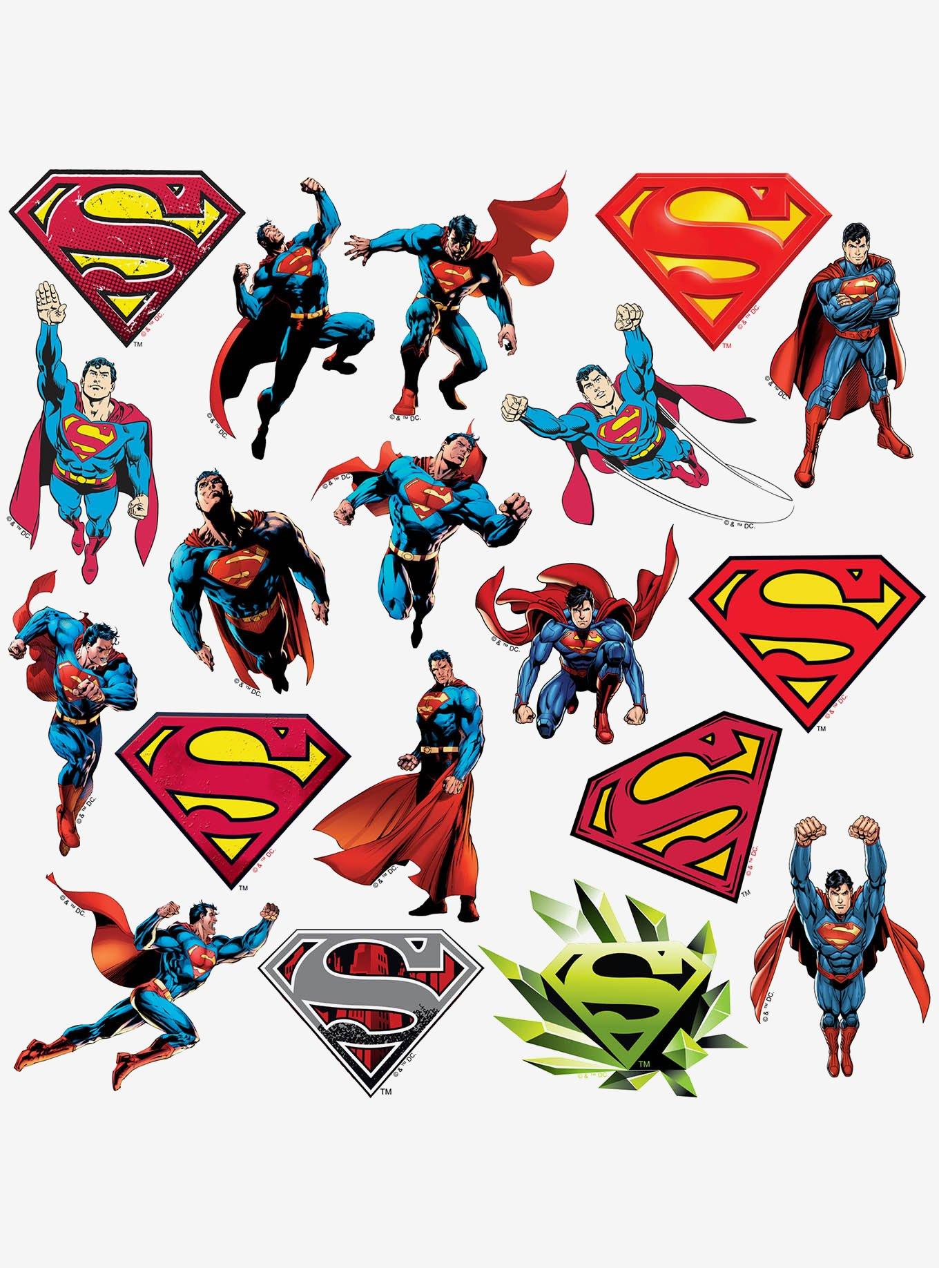 DC Comics Superman Character Poses 100ct Vinyl Stickers Variety Pack, , alternate