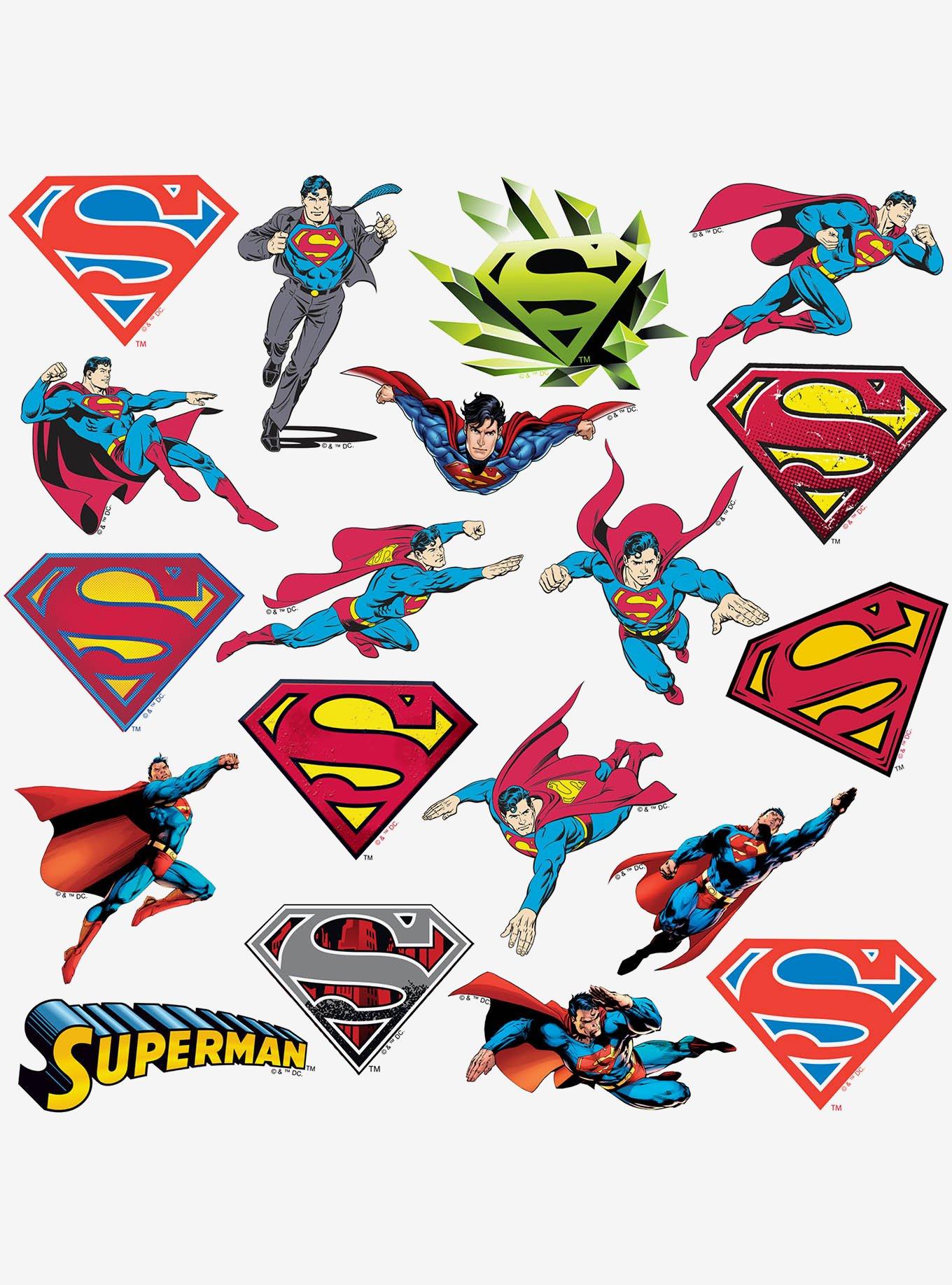 DC Comics Superman Character Poses 100ct Vinyl Stickers Variety Pack, , alternate