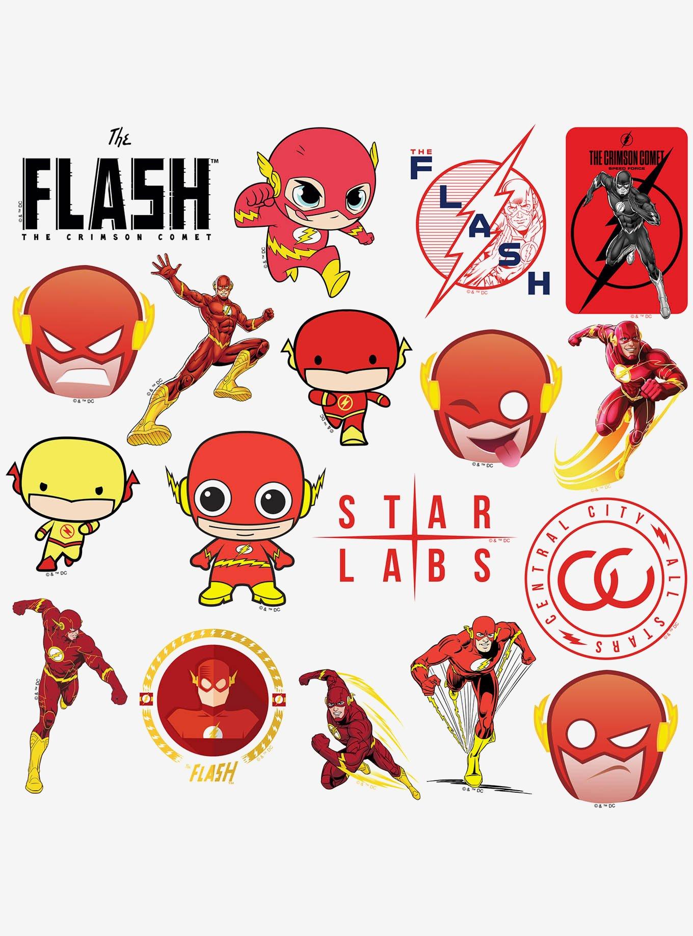 DC Comics The Flash Variety 100ct Vinyl Stickers Variety Pack, , alternate