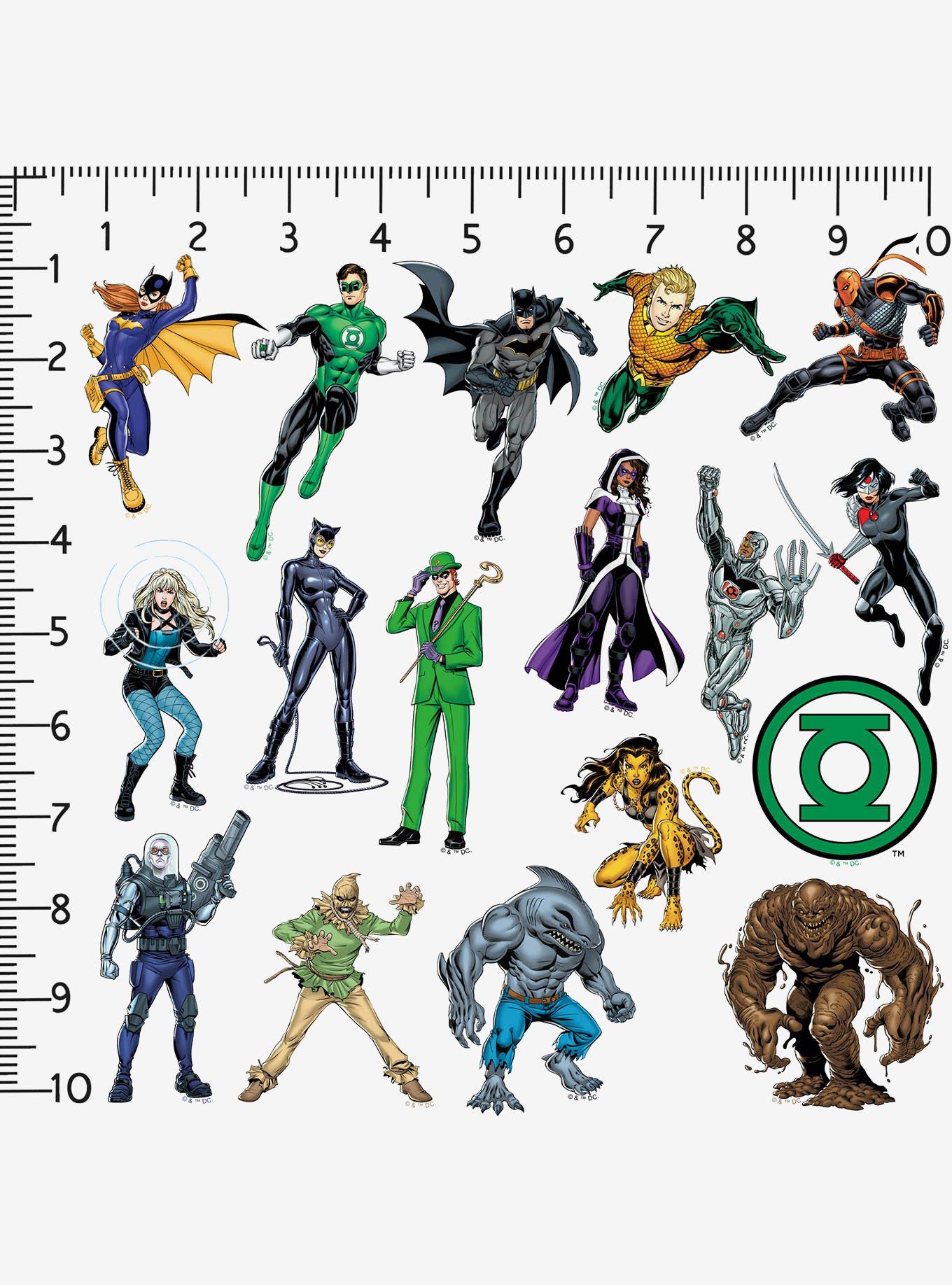 DC Comics Justice League Core Characters 100ct Vinyl Stickers Variety Pack, , hi-res