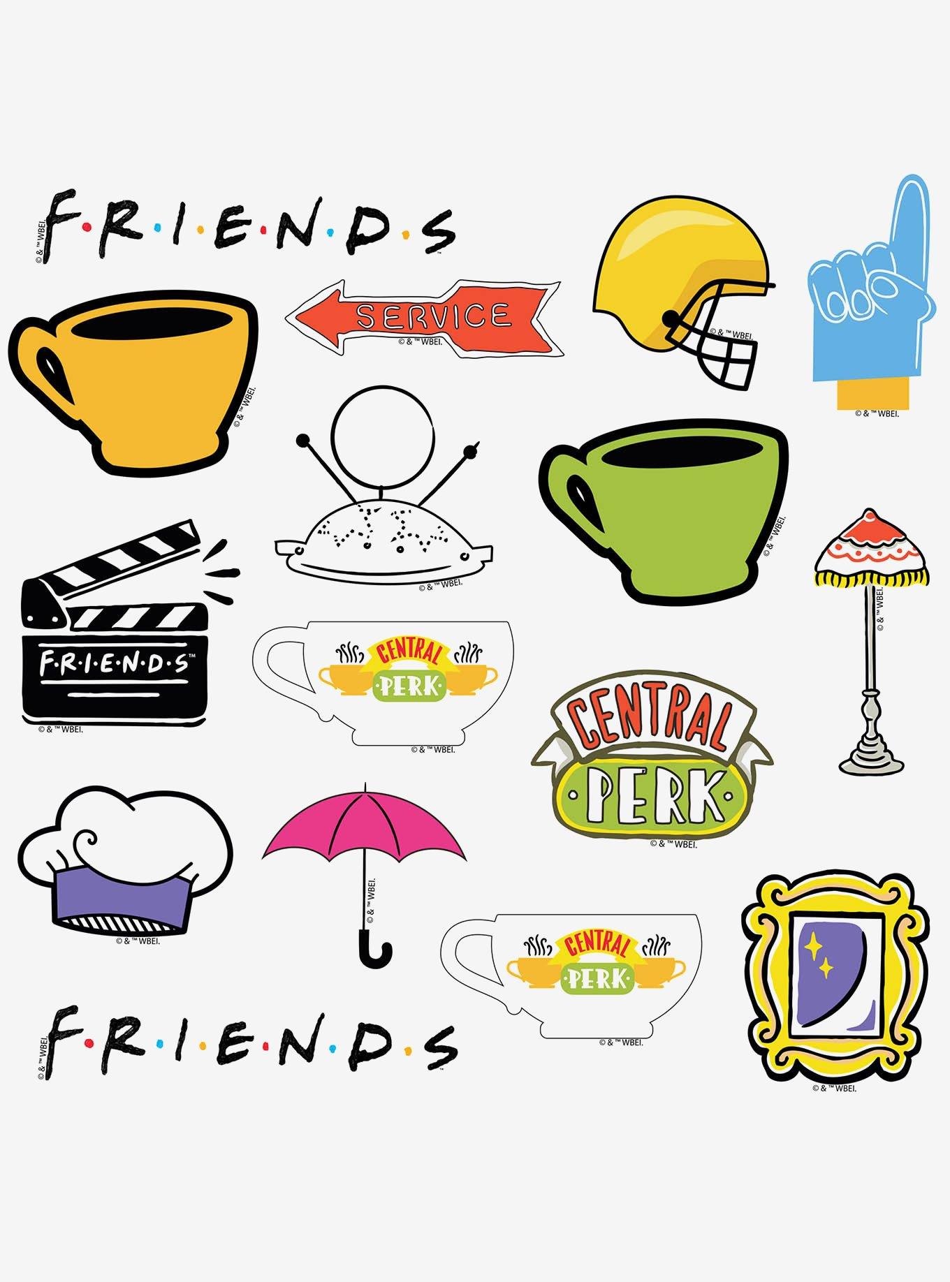 Friends Iconic 100ct Vinyl Stickers Variety Pack, , alternate