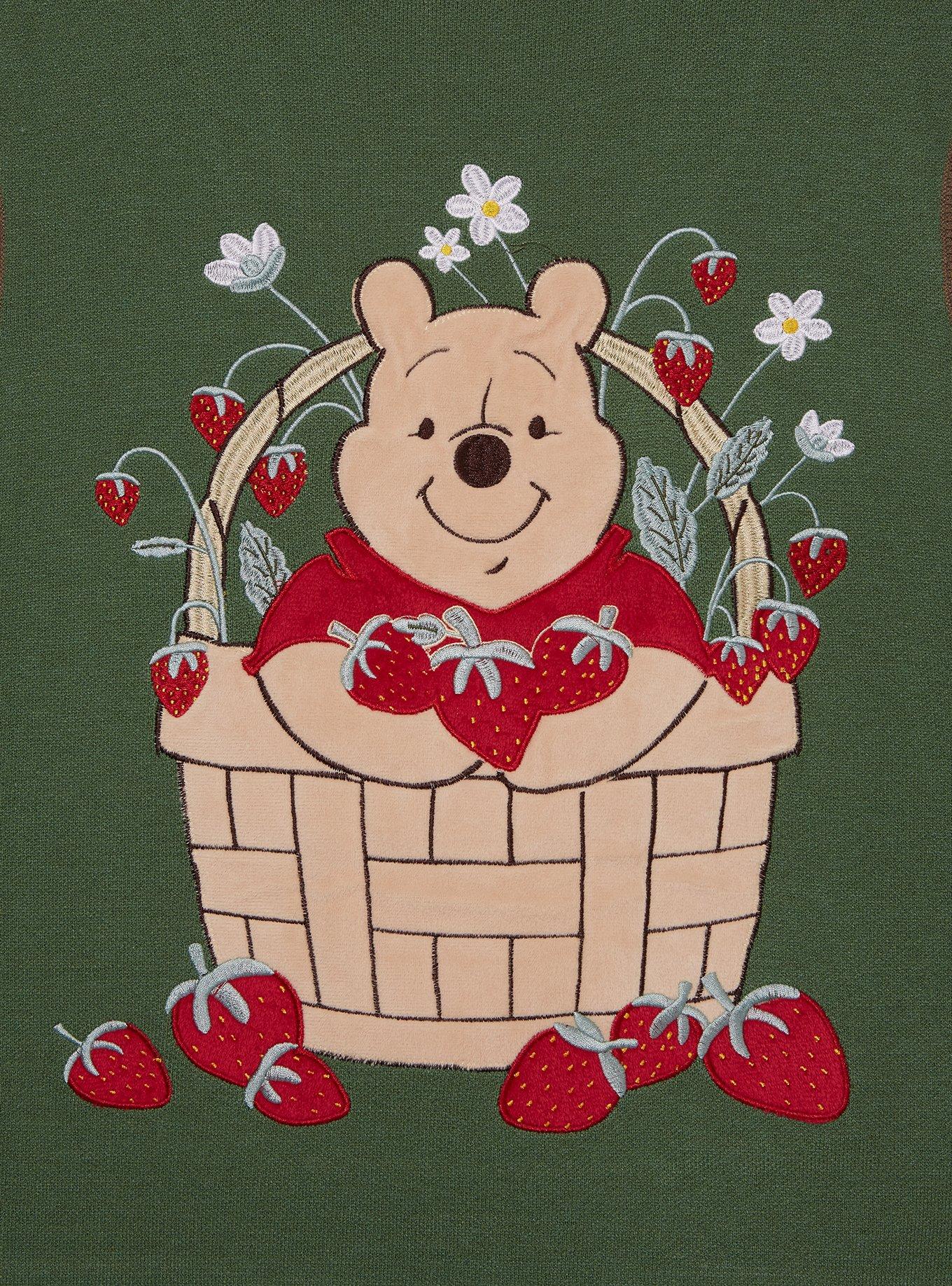 Disney Winnie the Pooh Strawberry Patchwork Women's Plus Size Sweater Vest, MULTI, alternate