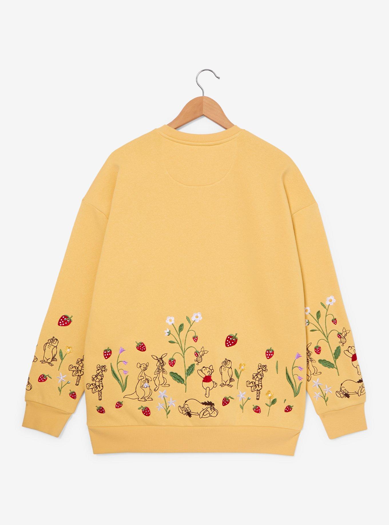 Disney Winnie the Pooh Strawberry Embroidered Crewneck - BoxLunch Exclusive, , hi-res