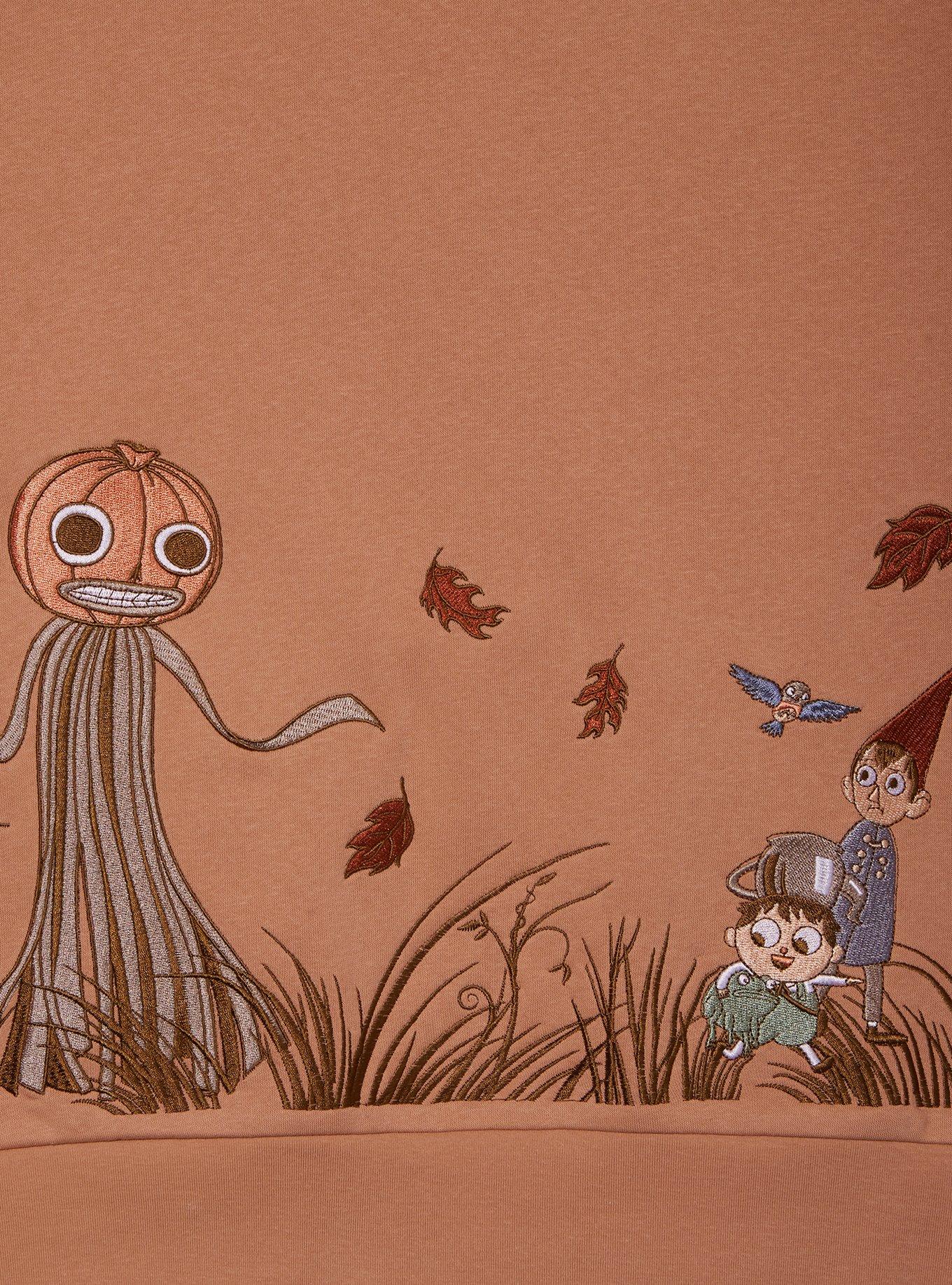 Over the Garden Wall Wirt & Greg Embroidered Crewneck — BoxLunch Exclusive, MUSTARD, alternate
