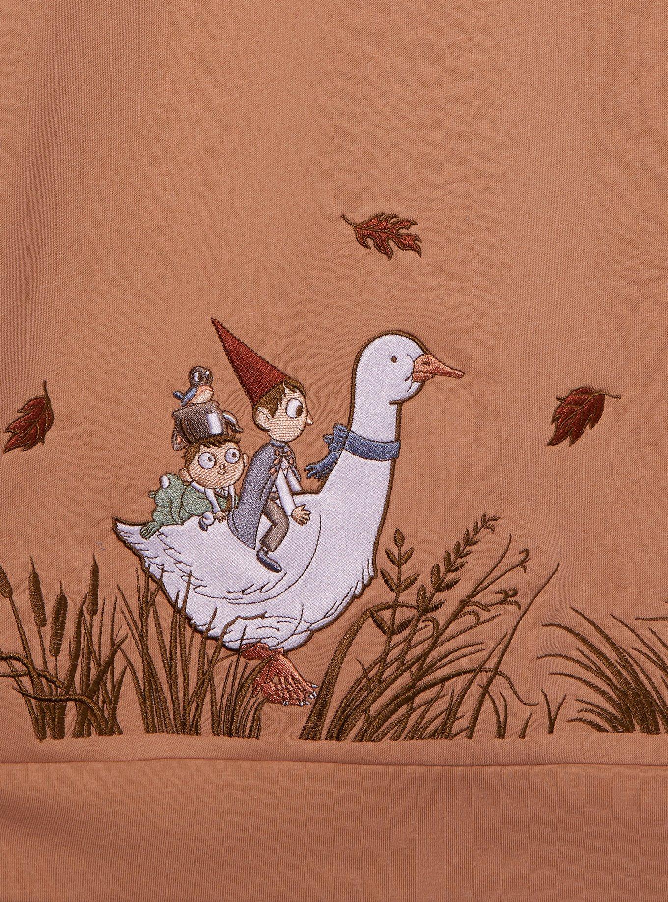 Over the Garden Wall Wirt & Greg Embroidered Crewneck — BoxLunch Exclusive, MUSTARD, alternate