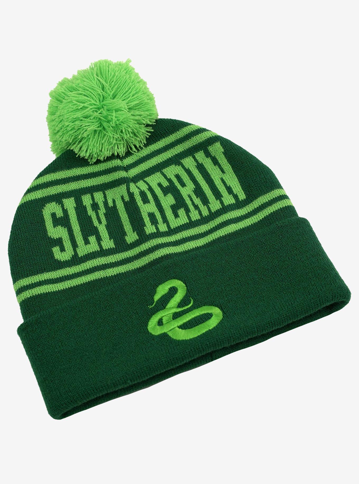 Harry Potter Slytherin Pom Knit Beanie, , alternate