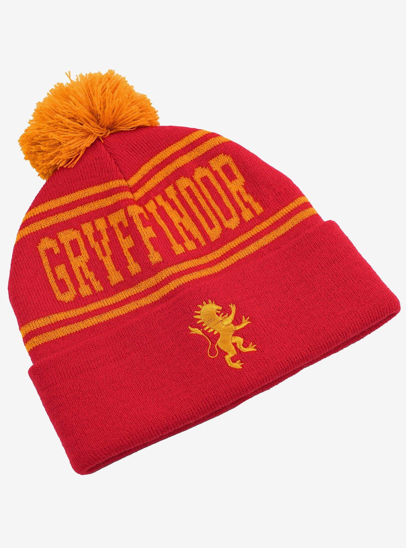 Harry Potter Gryffindor Pom Knit Beanie, , alternate