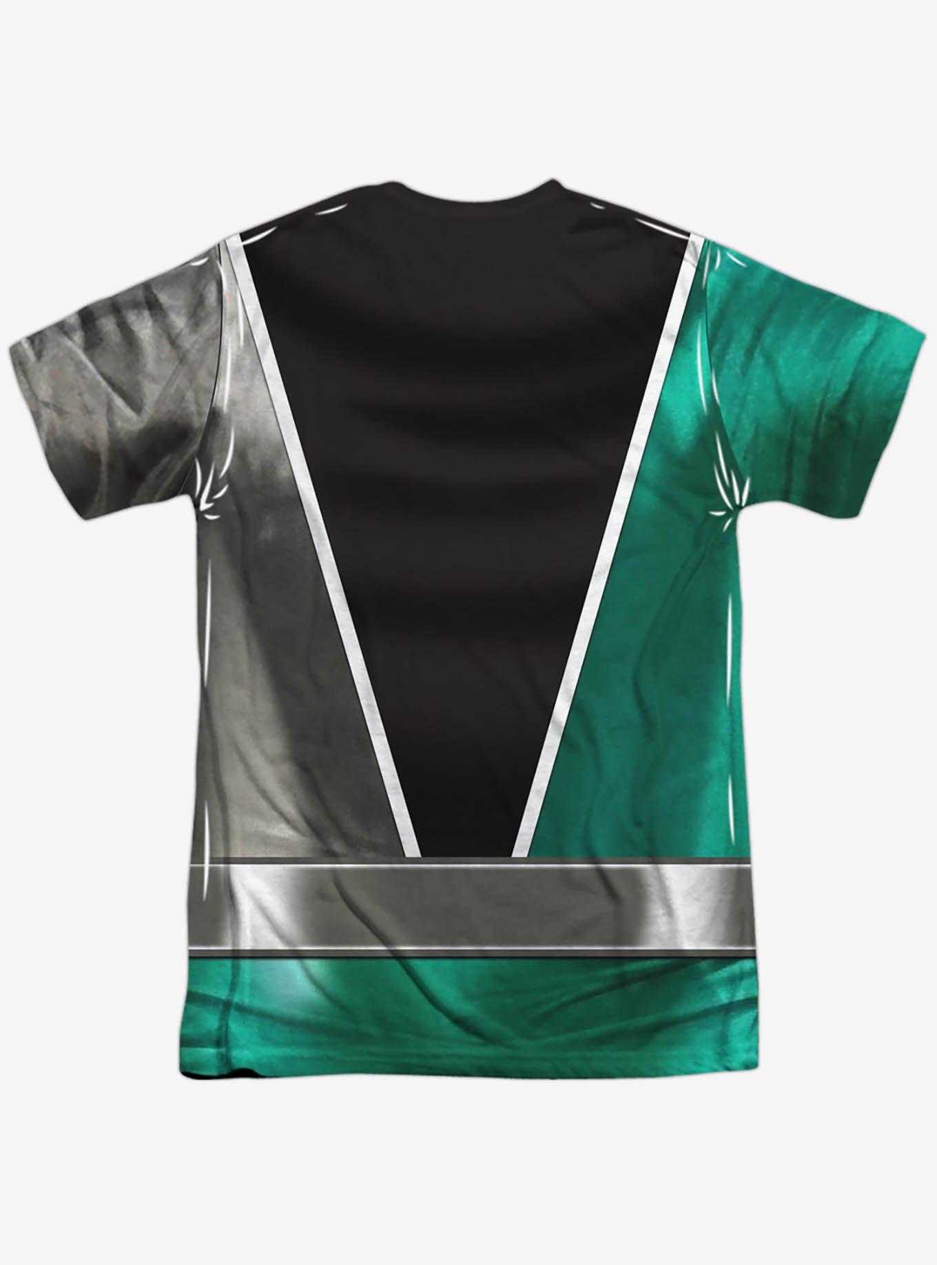 Mighty Morphin' Power Rangers Dino Fury Green Ranger Sublimated T-Shirt, MULTI, alternate